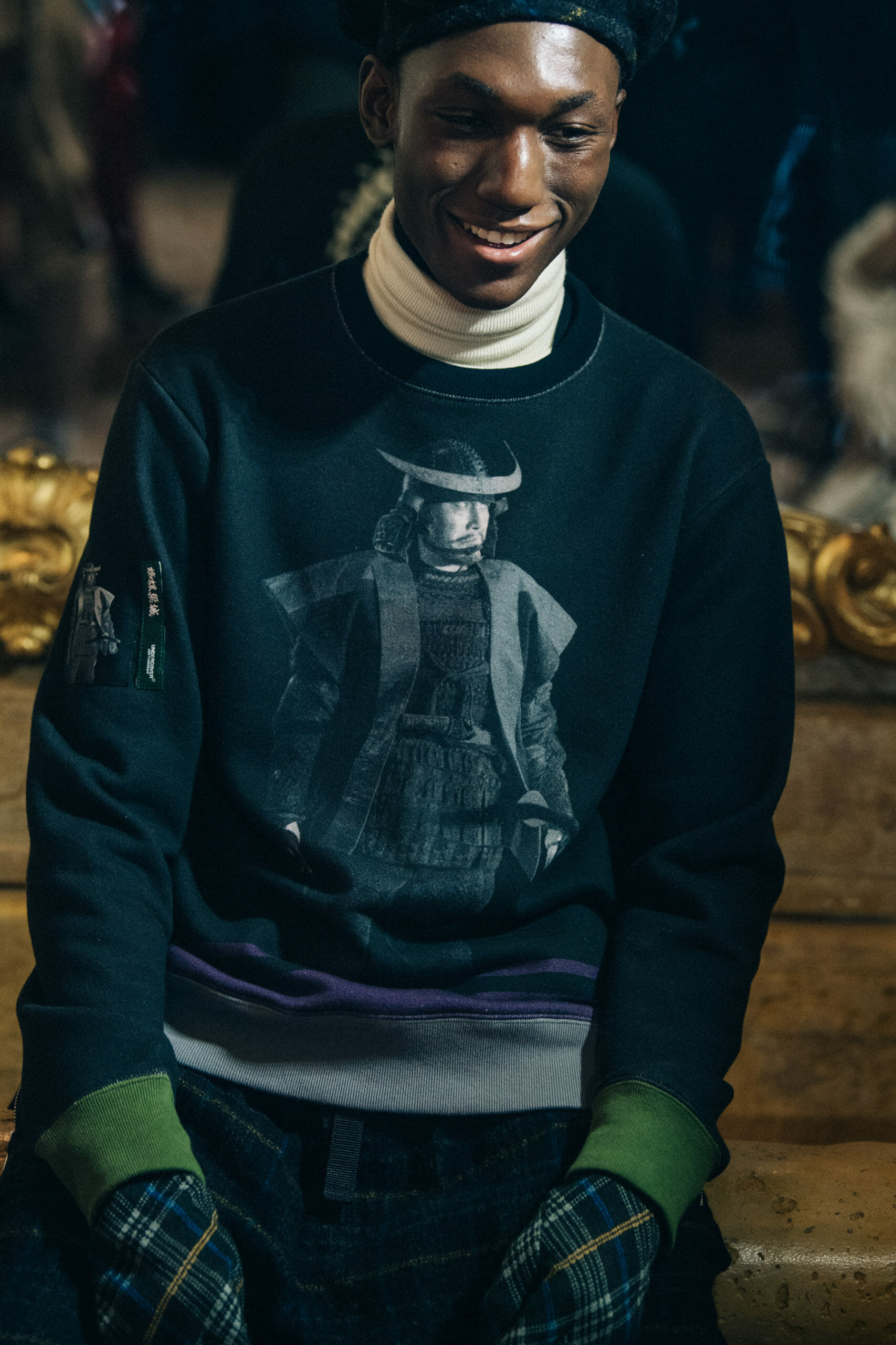 Models wearing Undercover hats