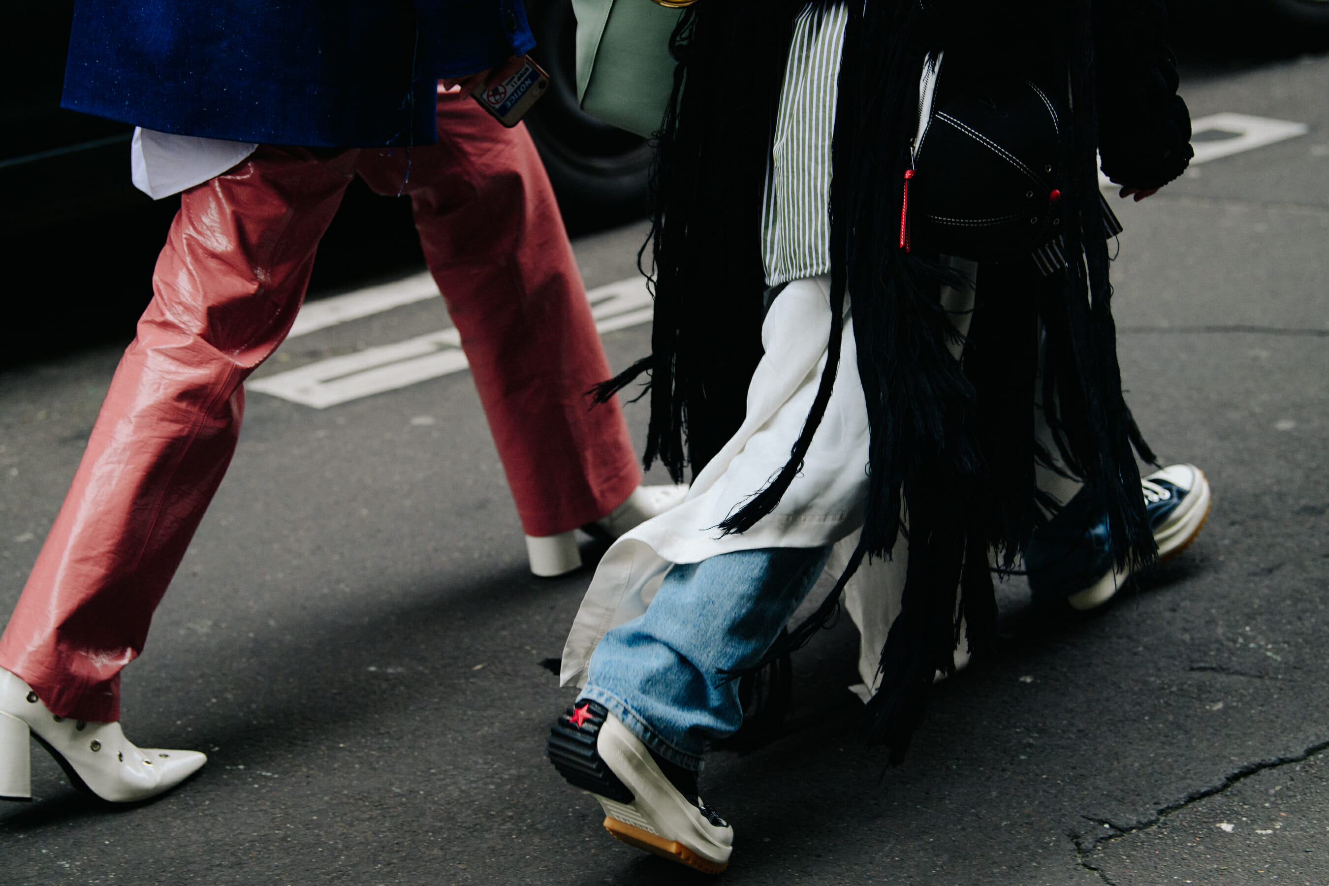 Wearing JW Anderson shoes