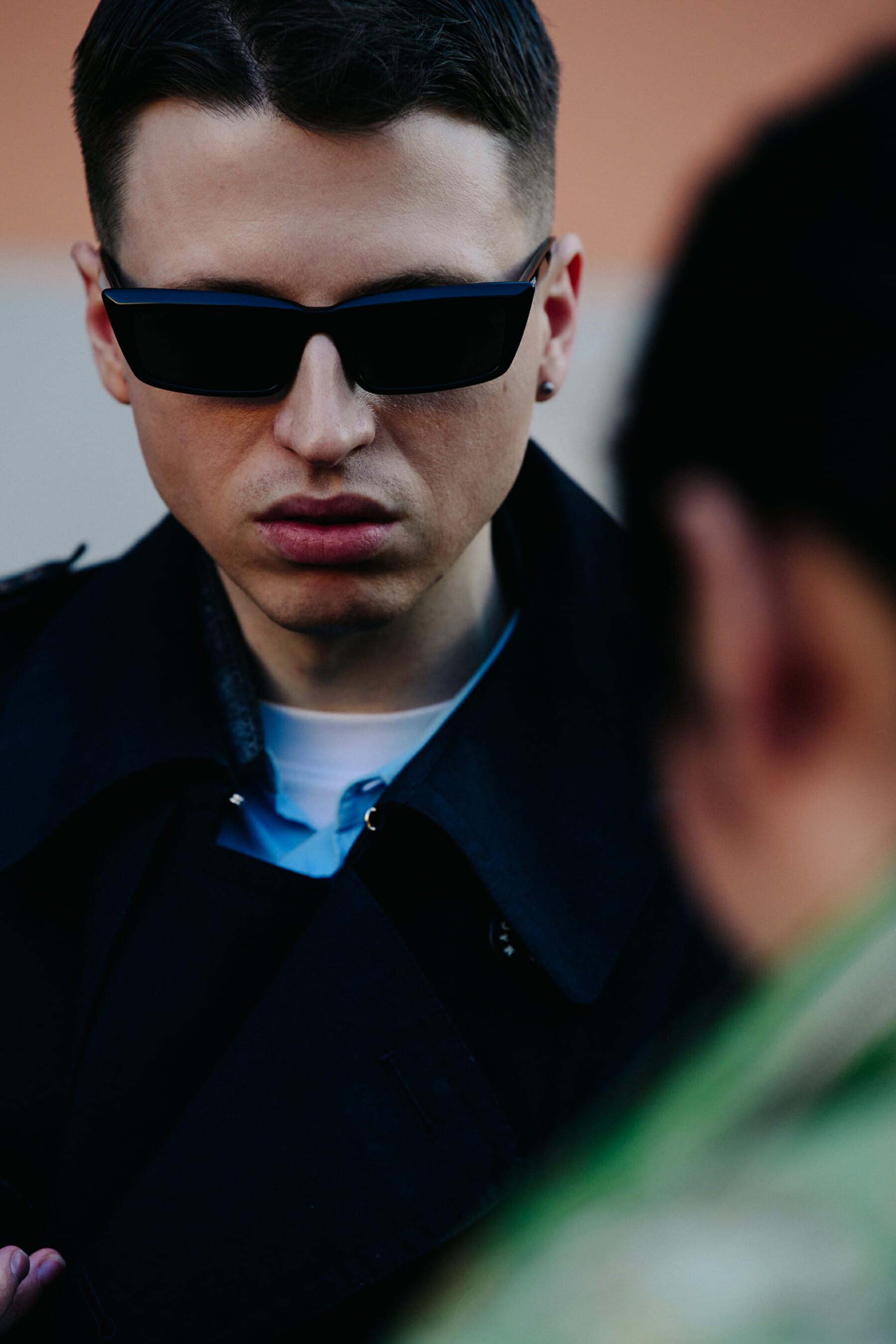 Man wearing black sunglasses