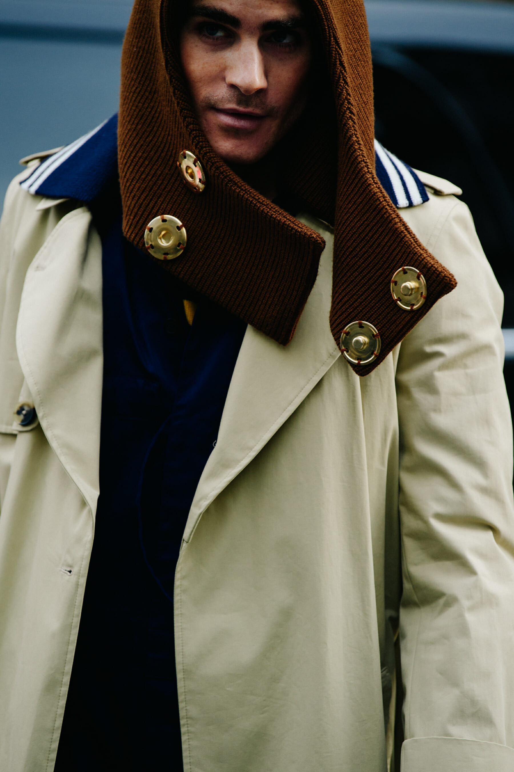 Man wearing JW Anderson hat