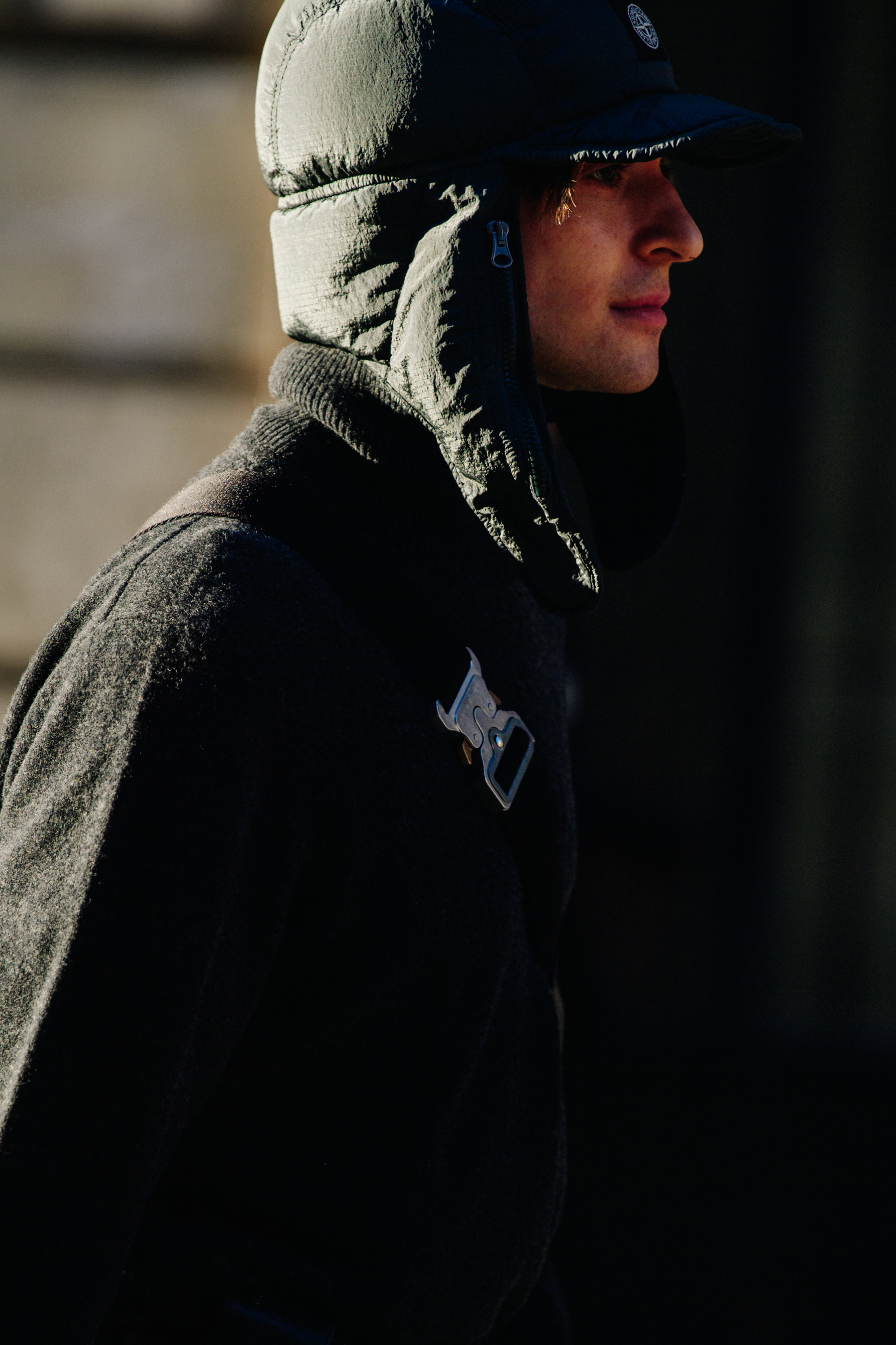 Man wearing Stone Island