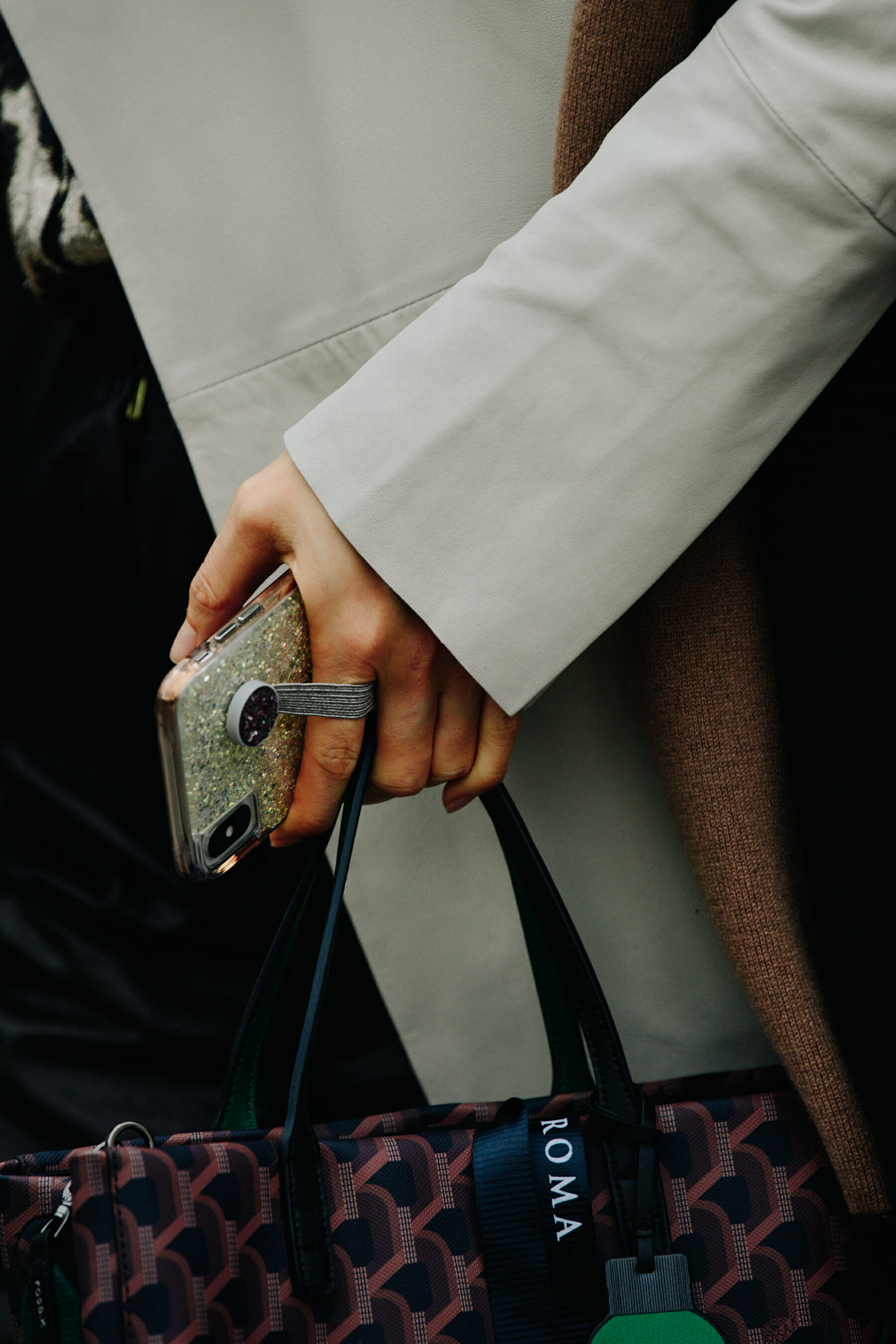 Woman carrying iPhone