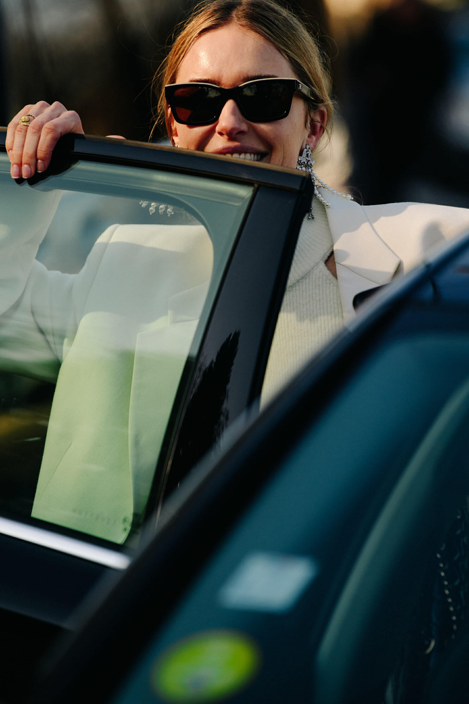 Danish woman wearing large glasses