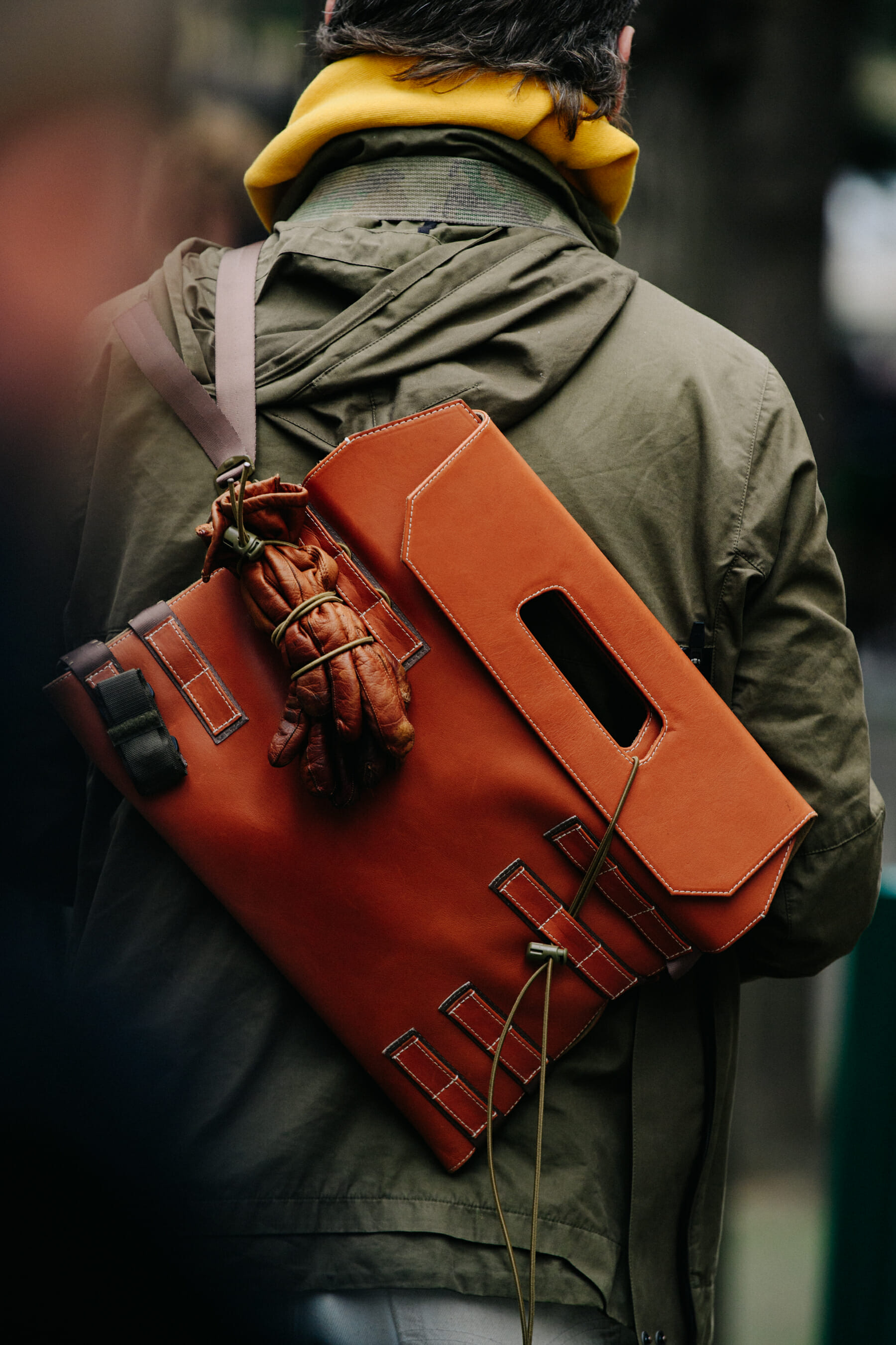 Man carrying Observer Collection bag