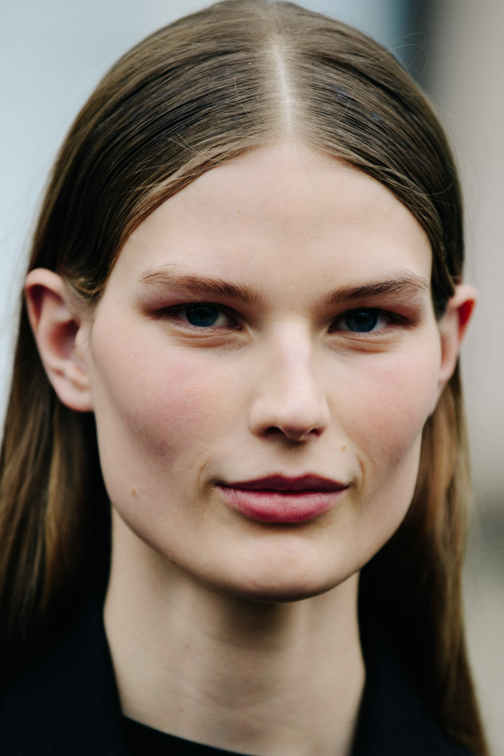 Swedish model with brown hair