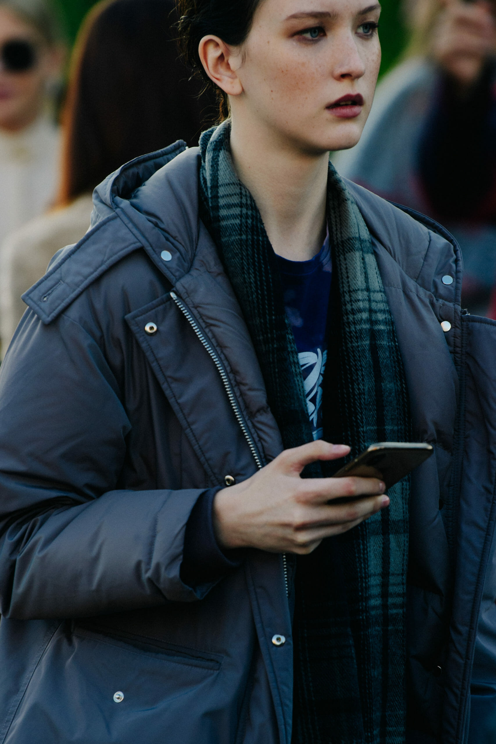 Model wearing winter coat
