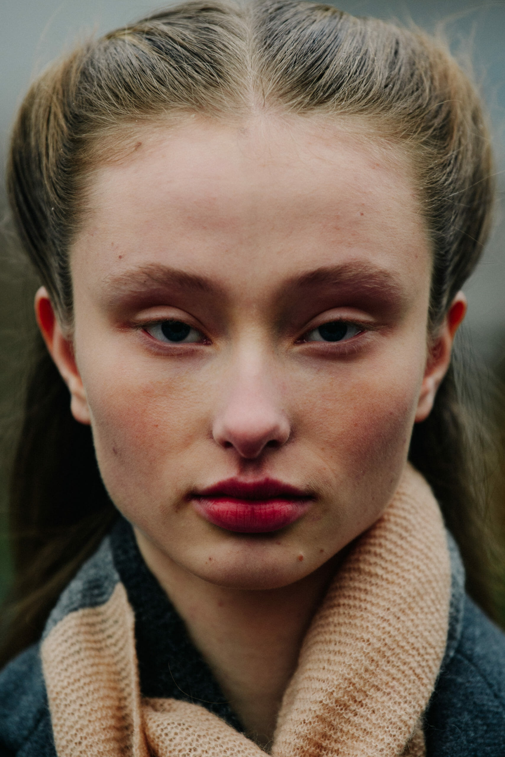 Danish model with blonde hair