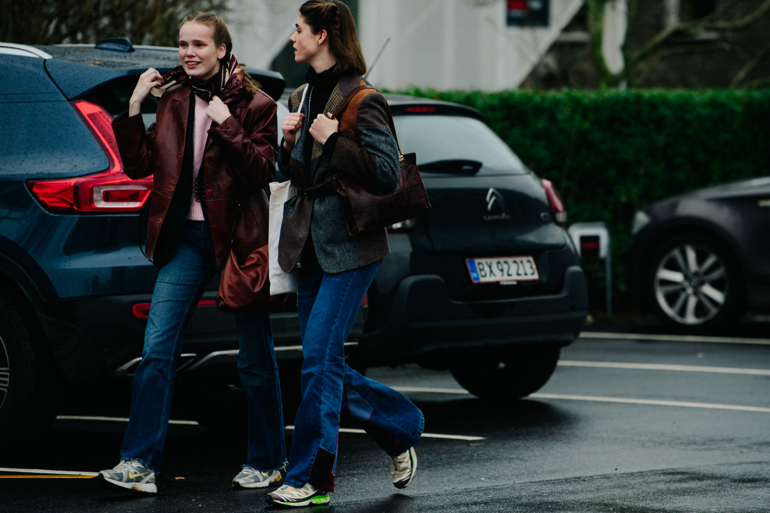 Danish models wearing brown