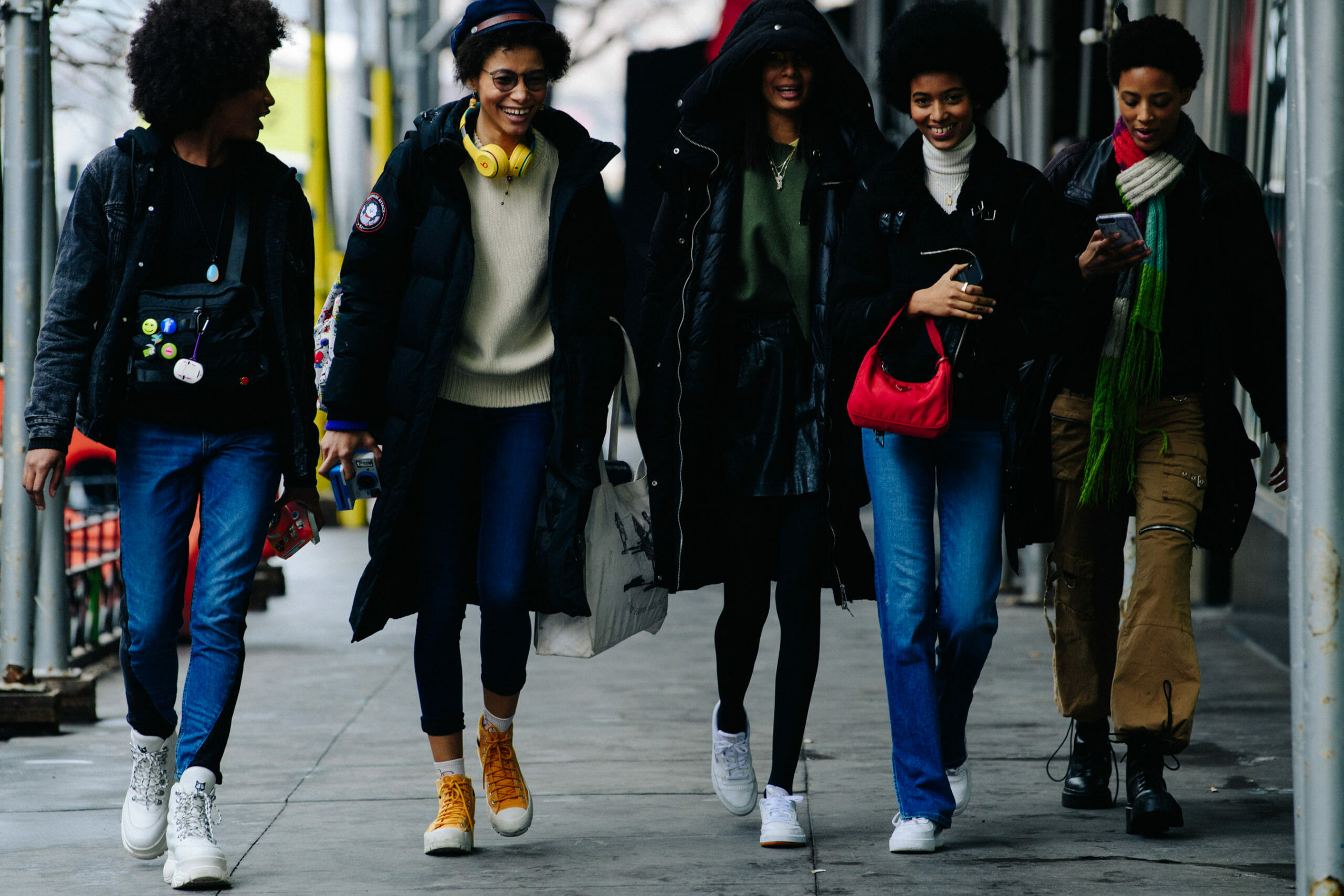 Models leaving show