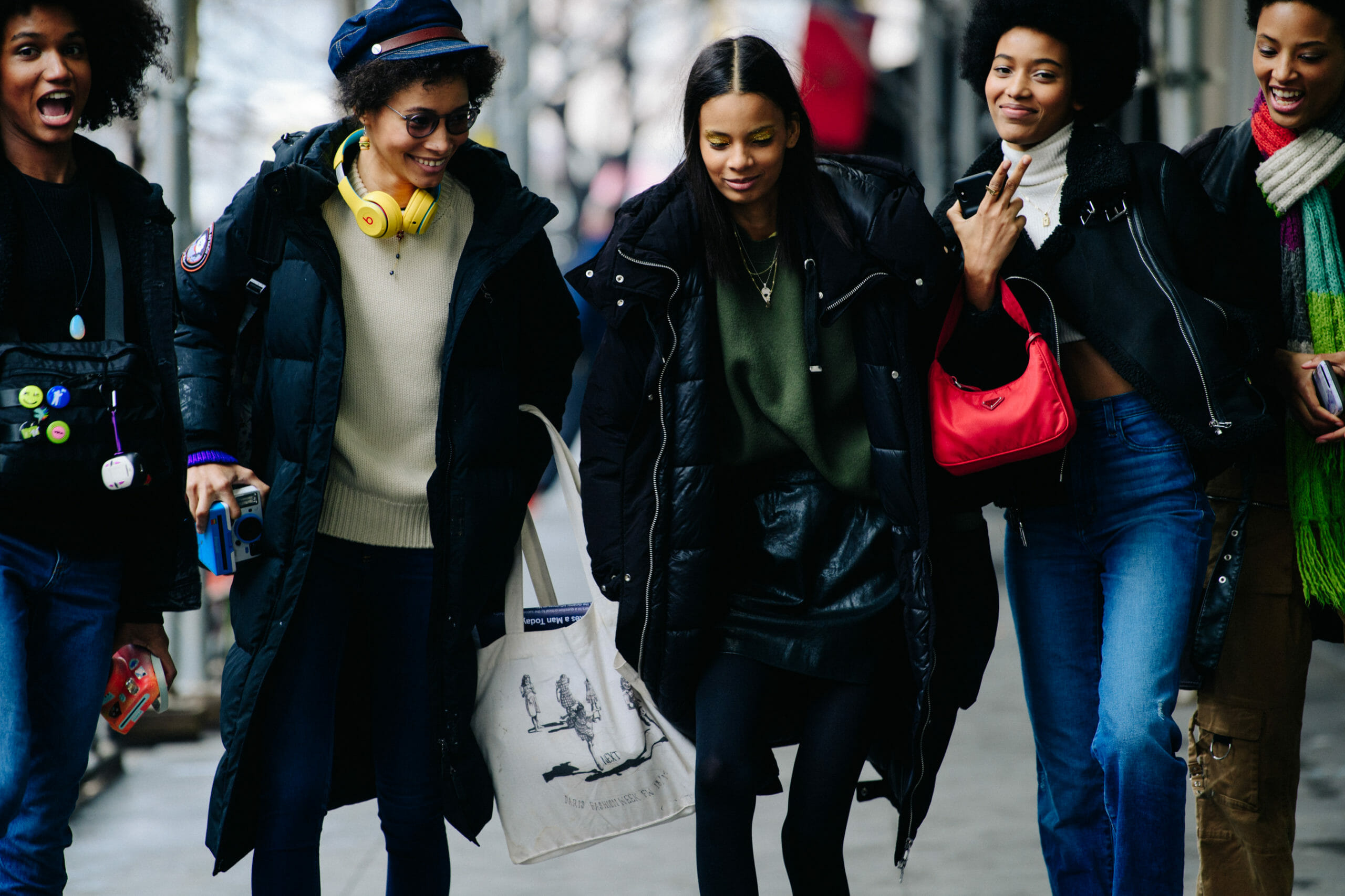 Models leaving show