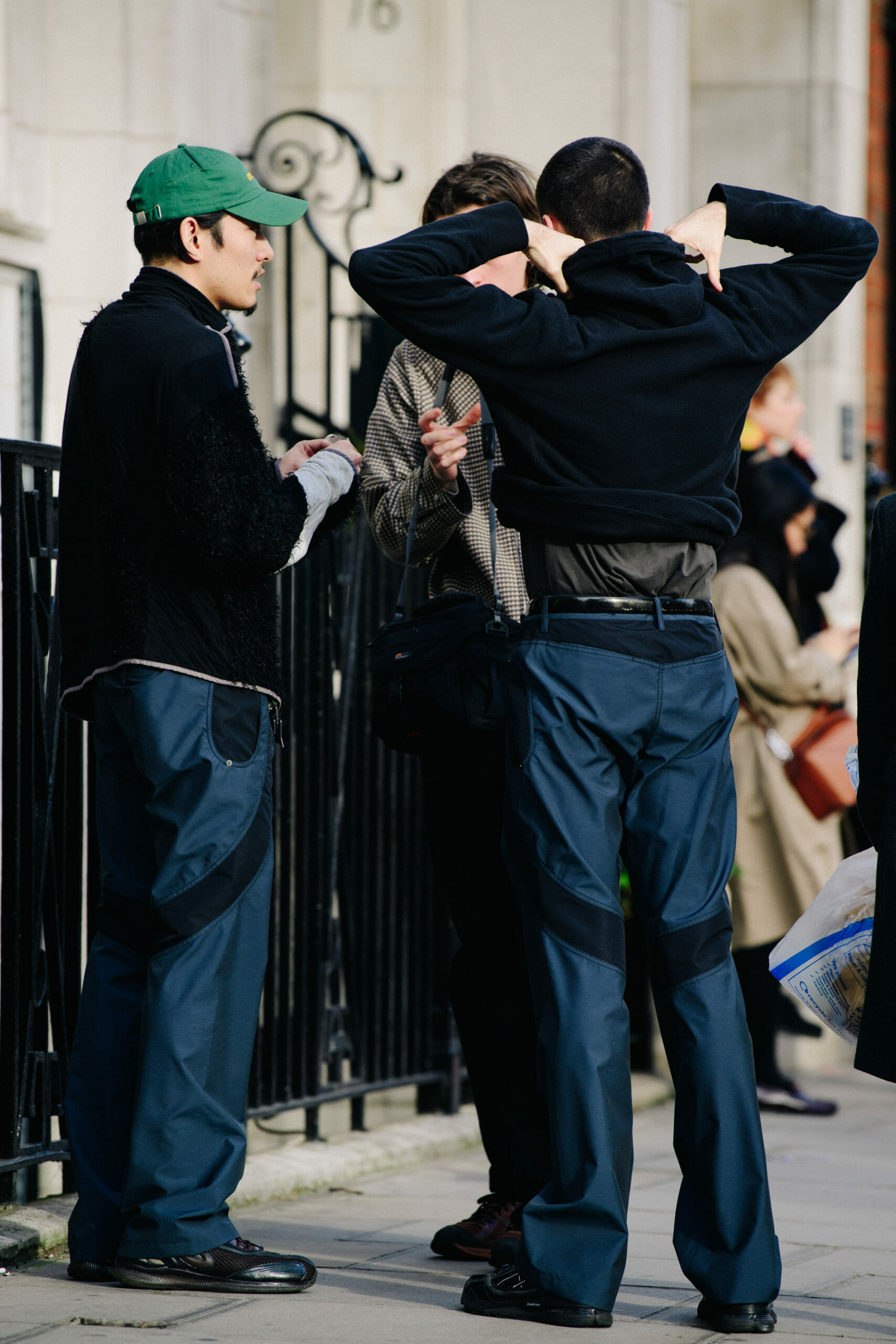 Wearing Kiko pants