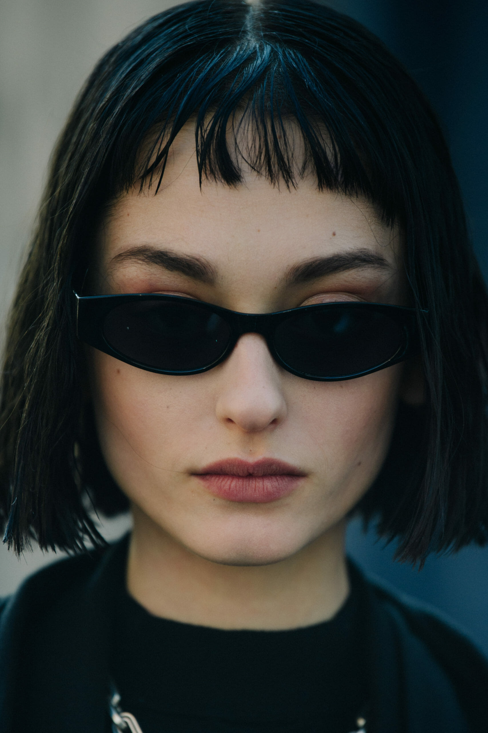 Model wearing sunglasses