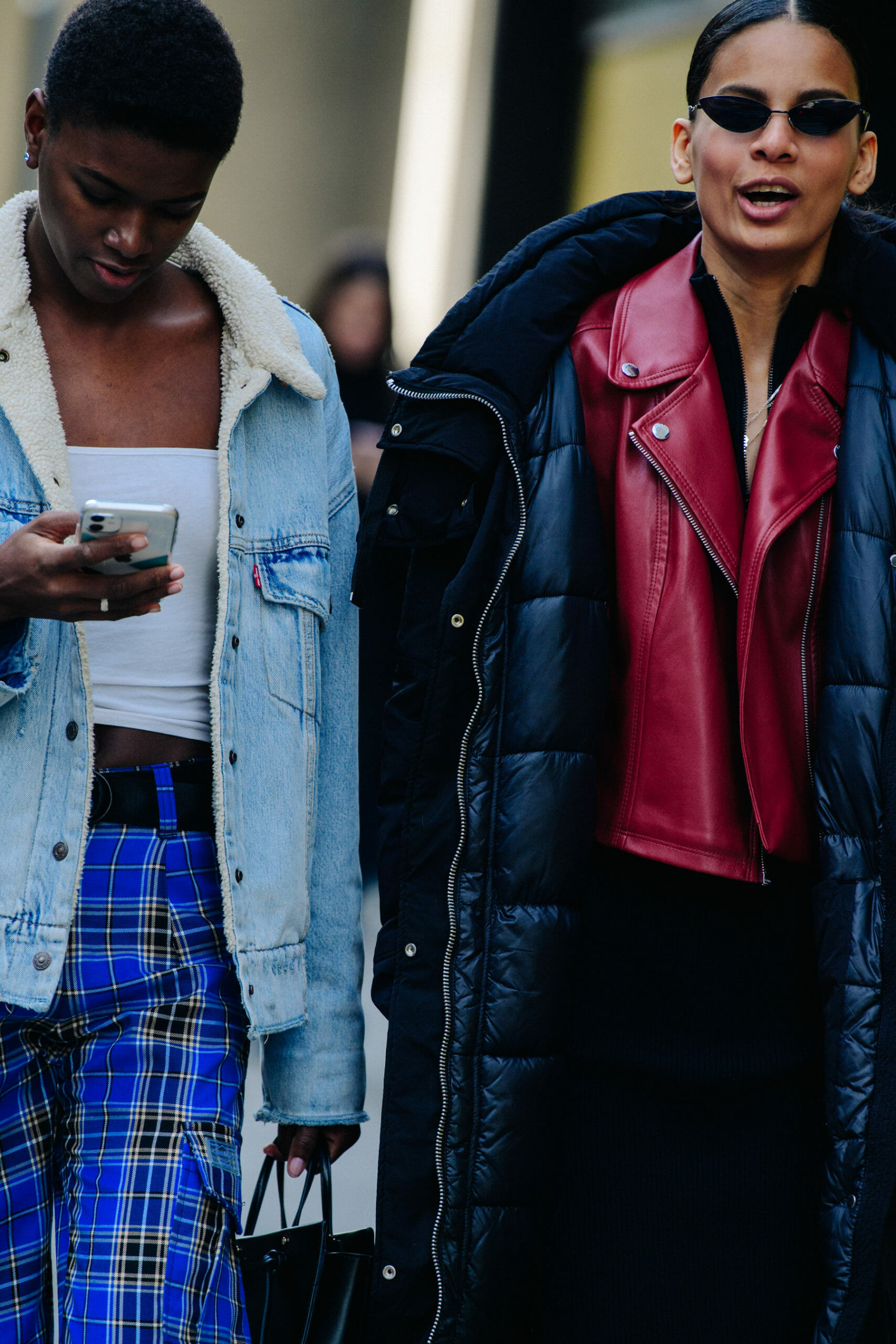 Models wearing light jackets