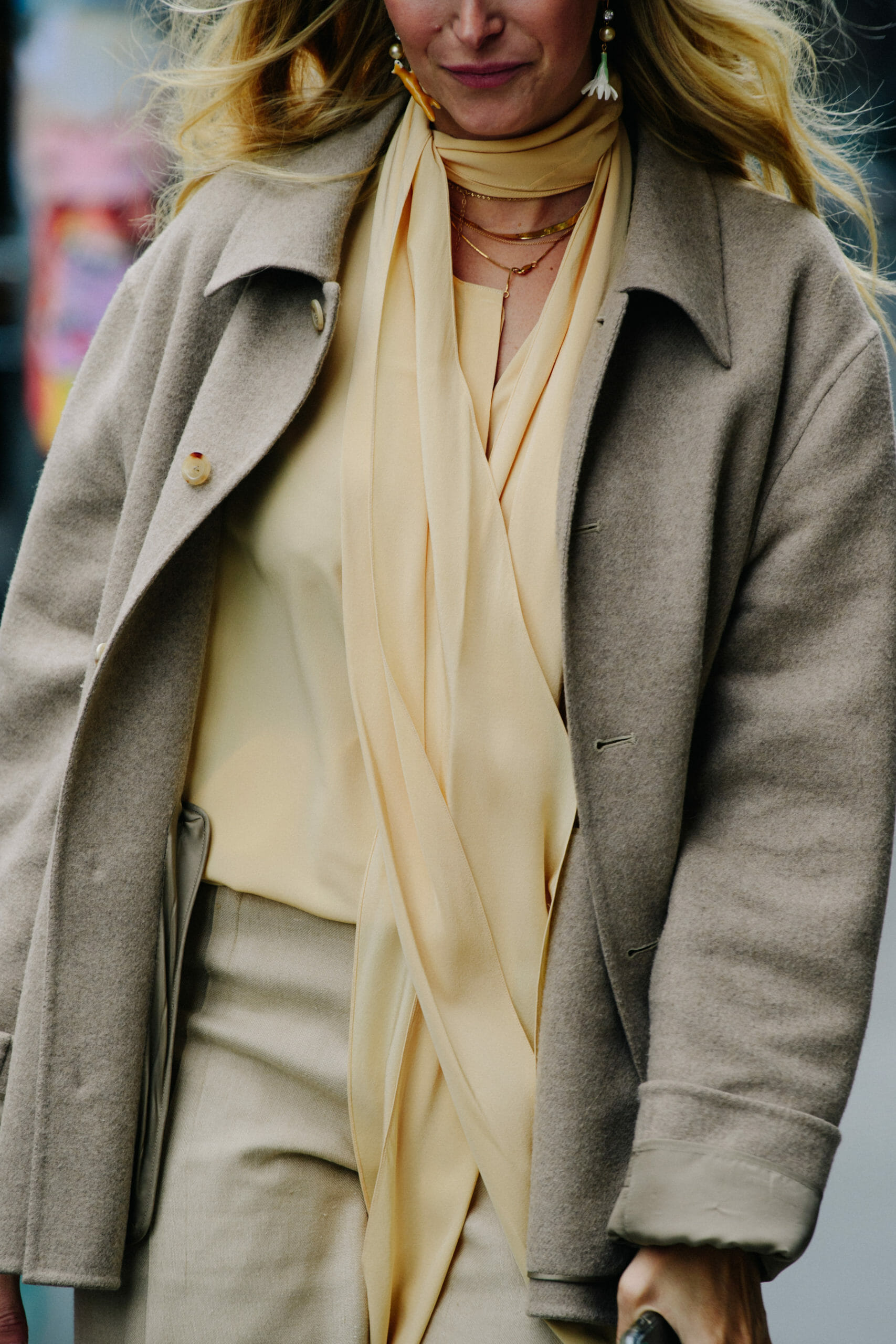 Woman wearing yellow shirt