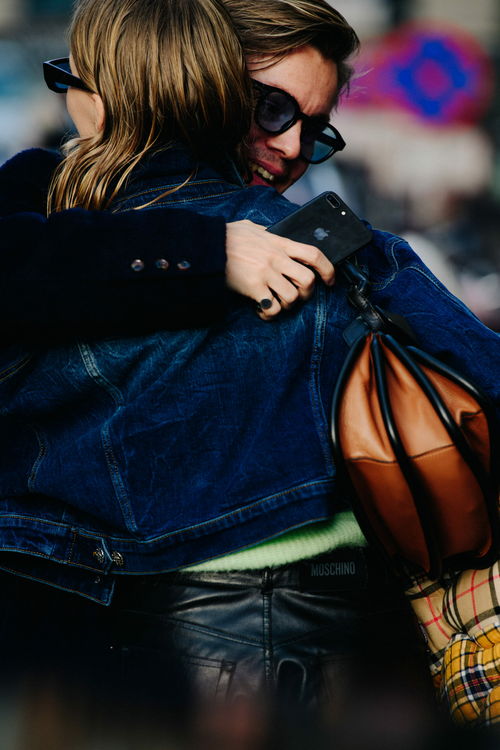 Couple hugging