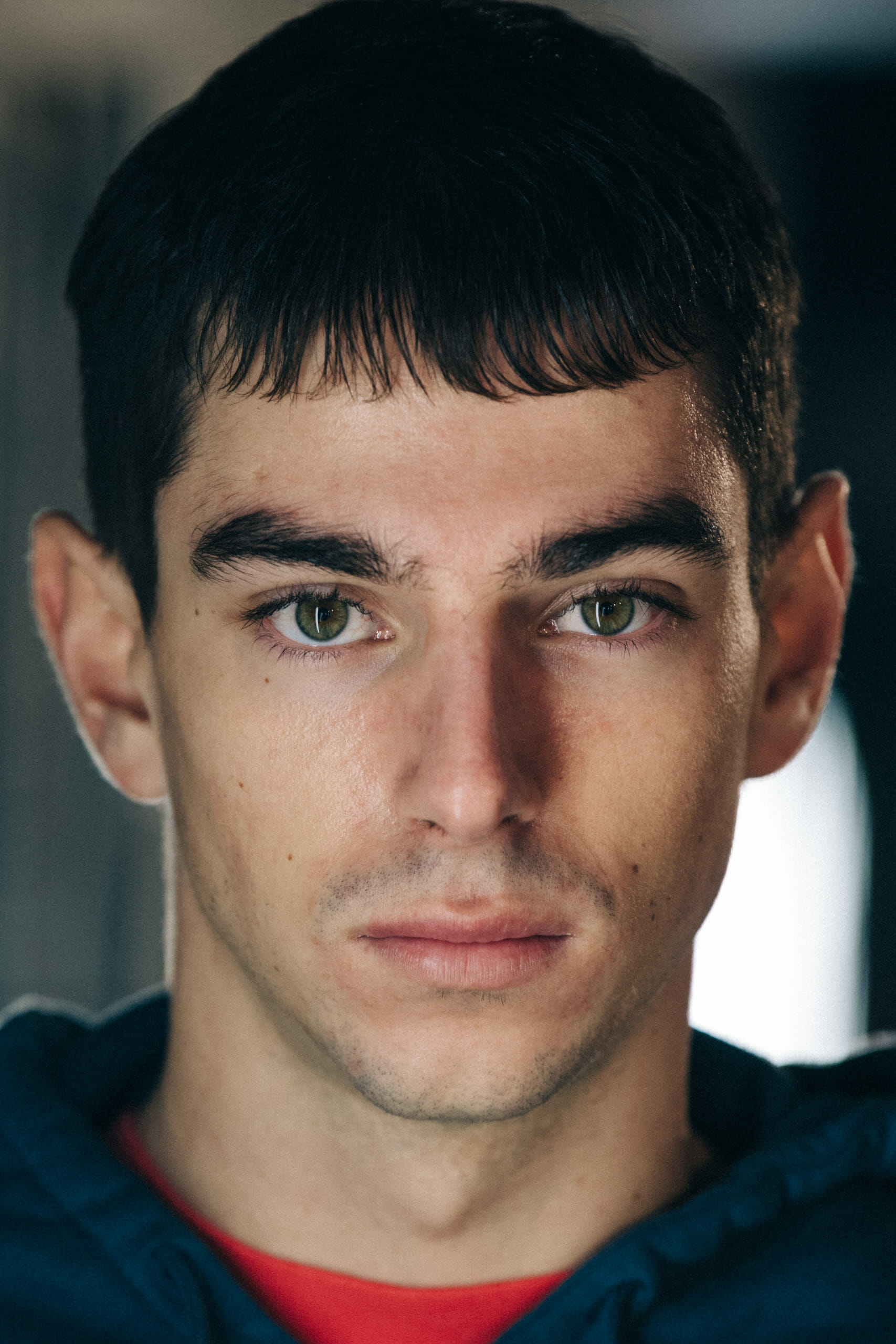 Male model with dark hair