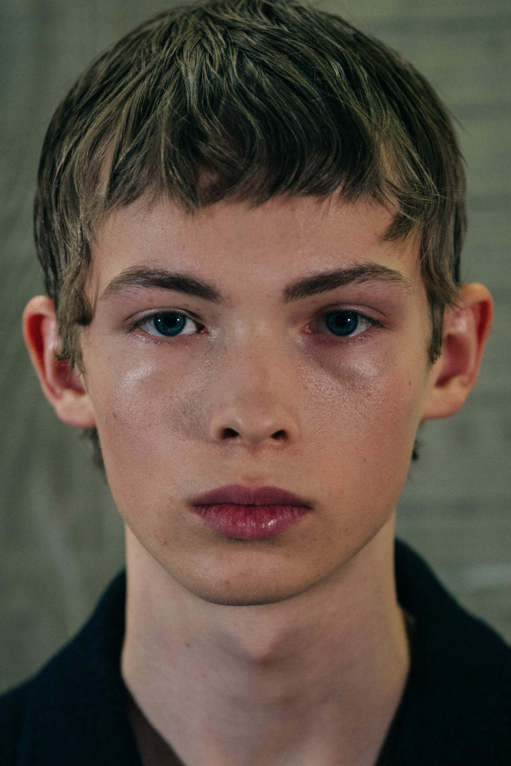 Model wearing black outfit at Ann Demeulemeester
