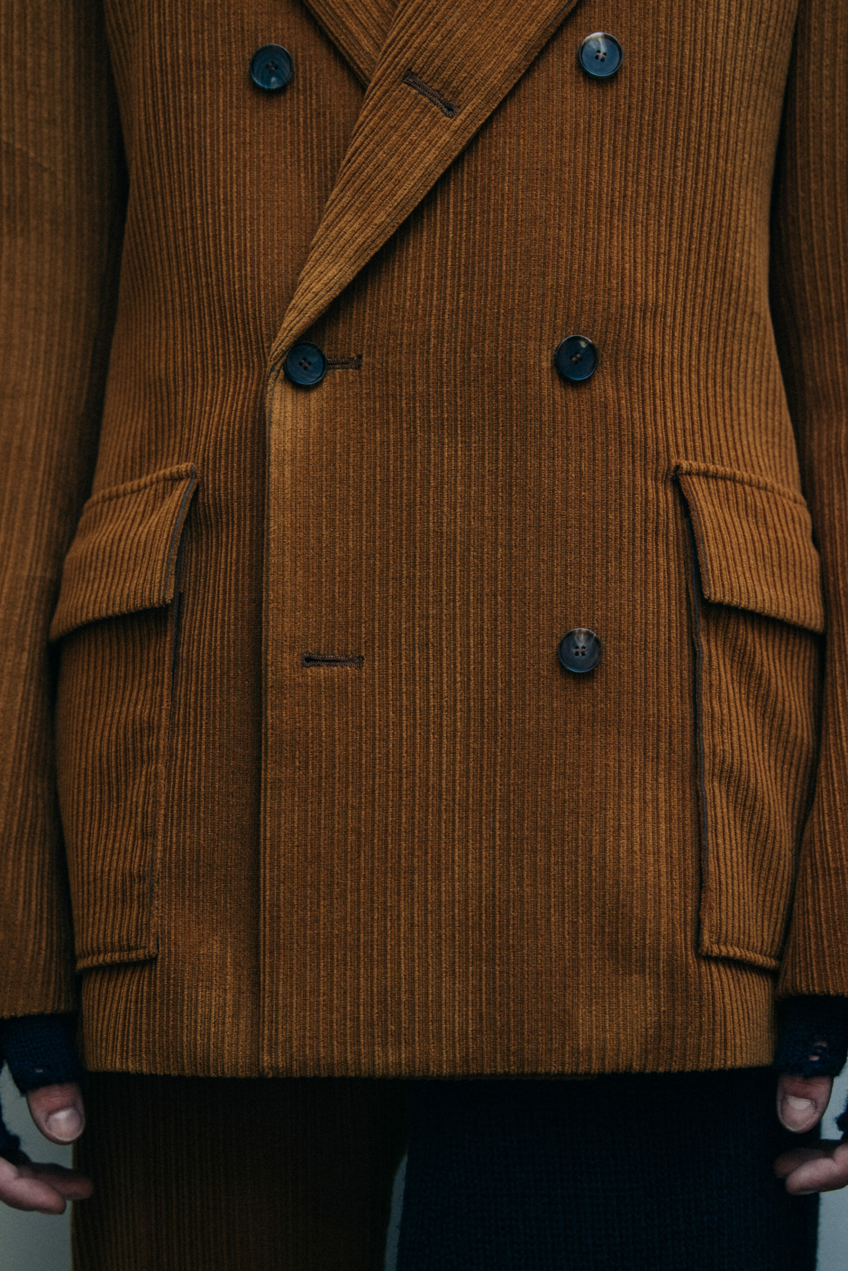 Model wearing brown at BED jw FORD