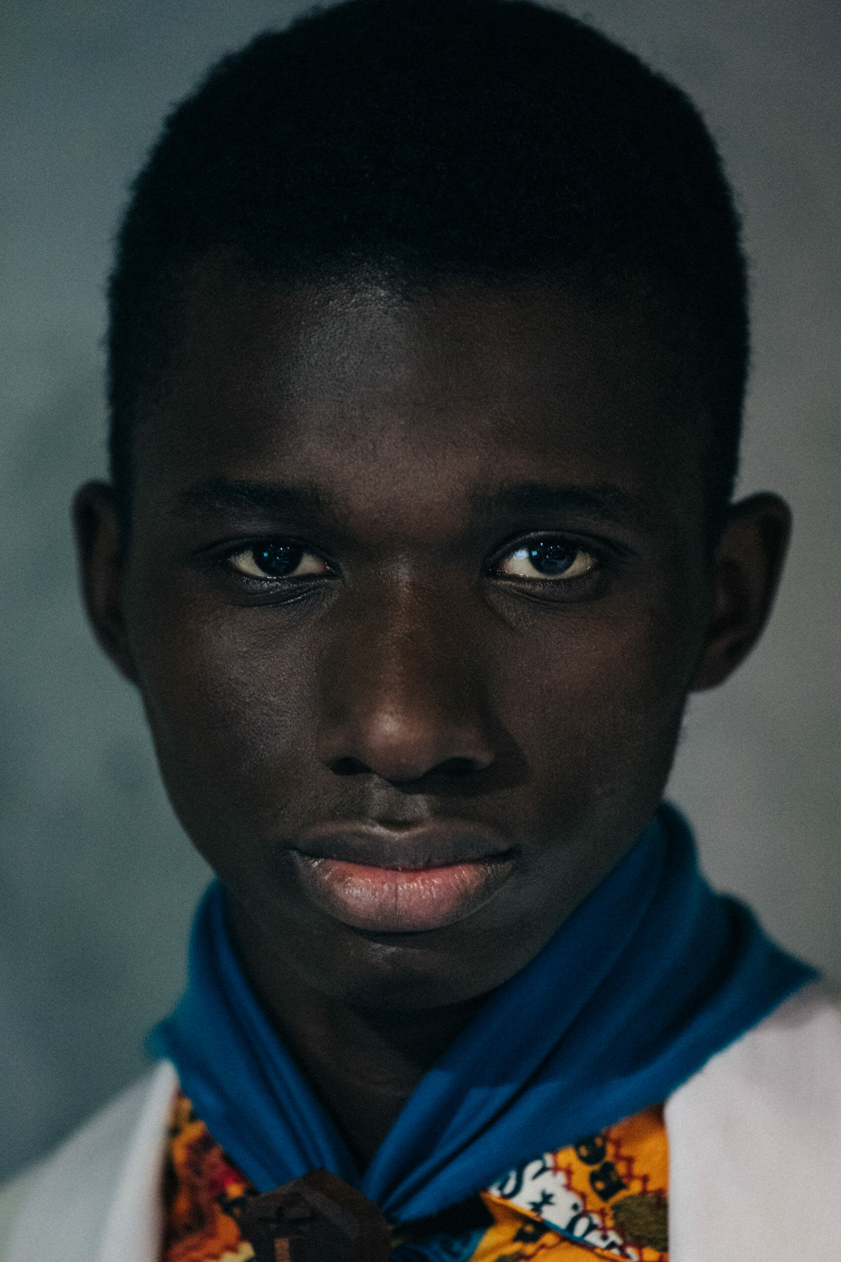 Models wearing neckerchief