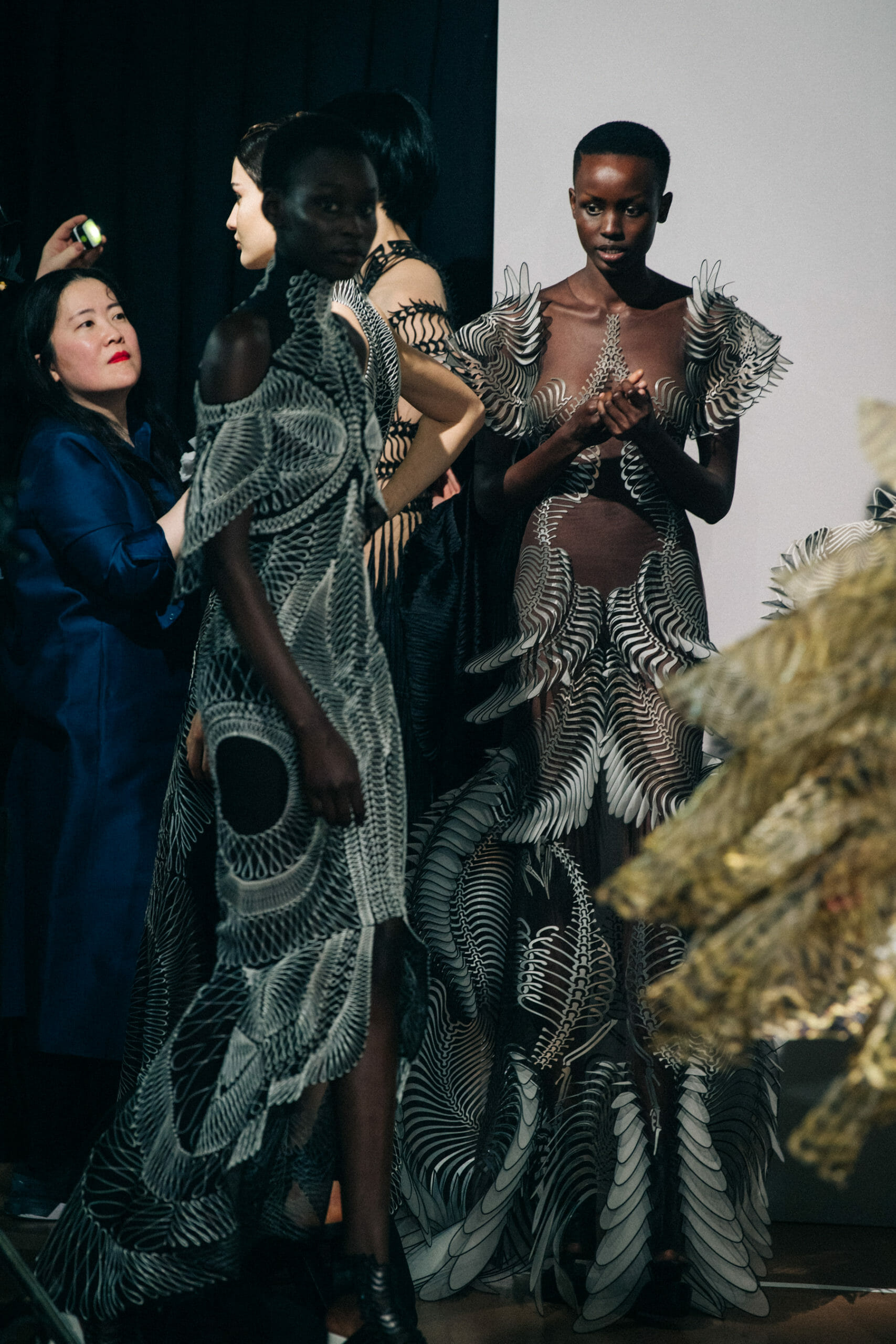 Wearing Iris van Herpen SS20 dress