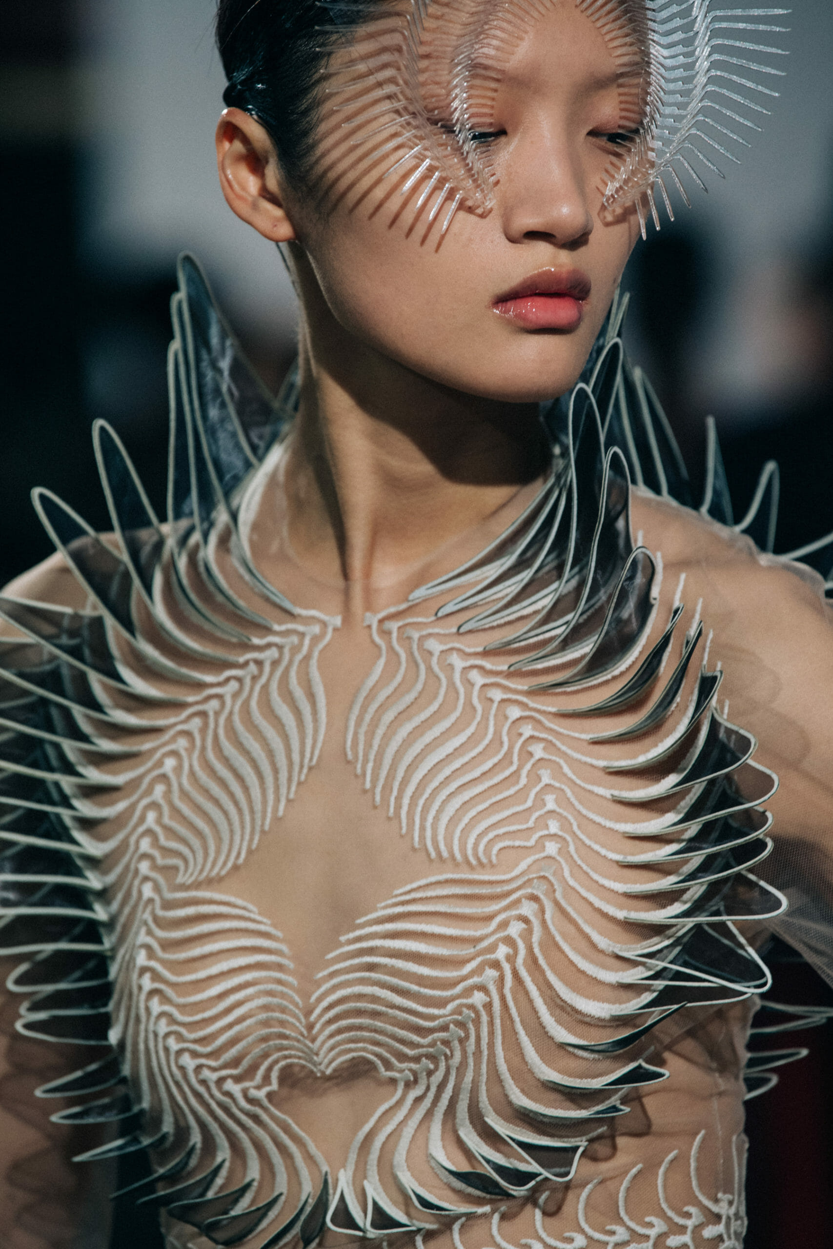 Wearing Iris van Herpen SS20 dress