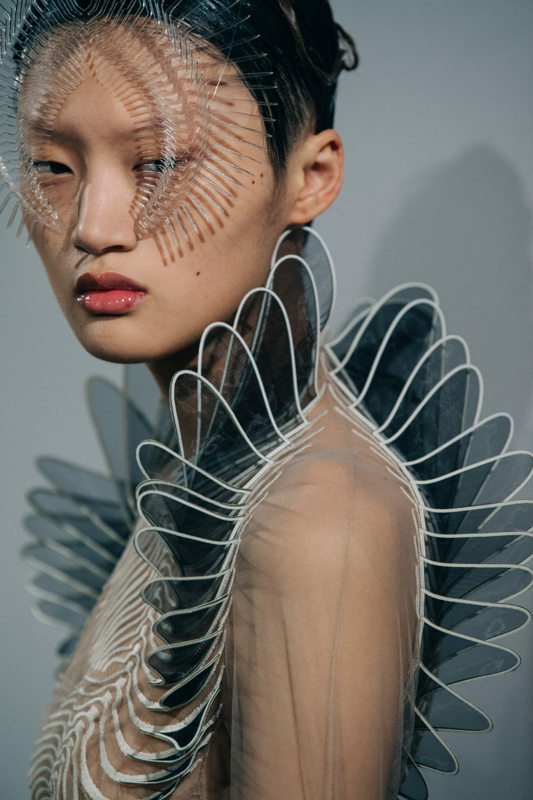 Wearing Iris van Herpen SS20 dress