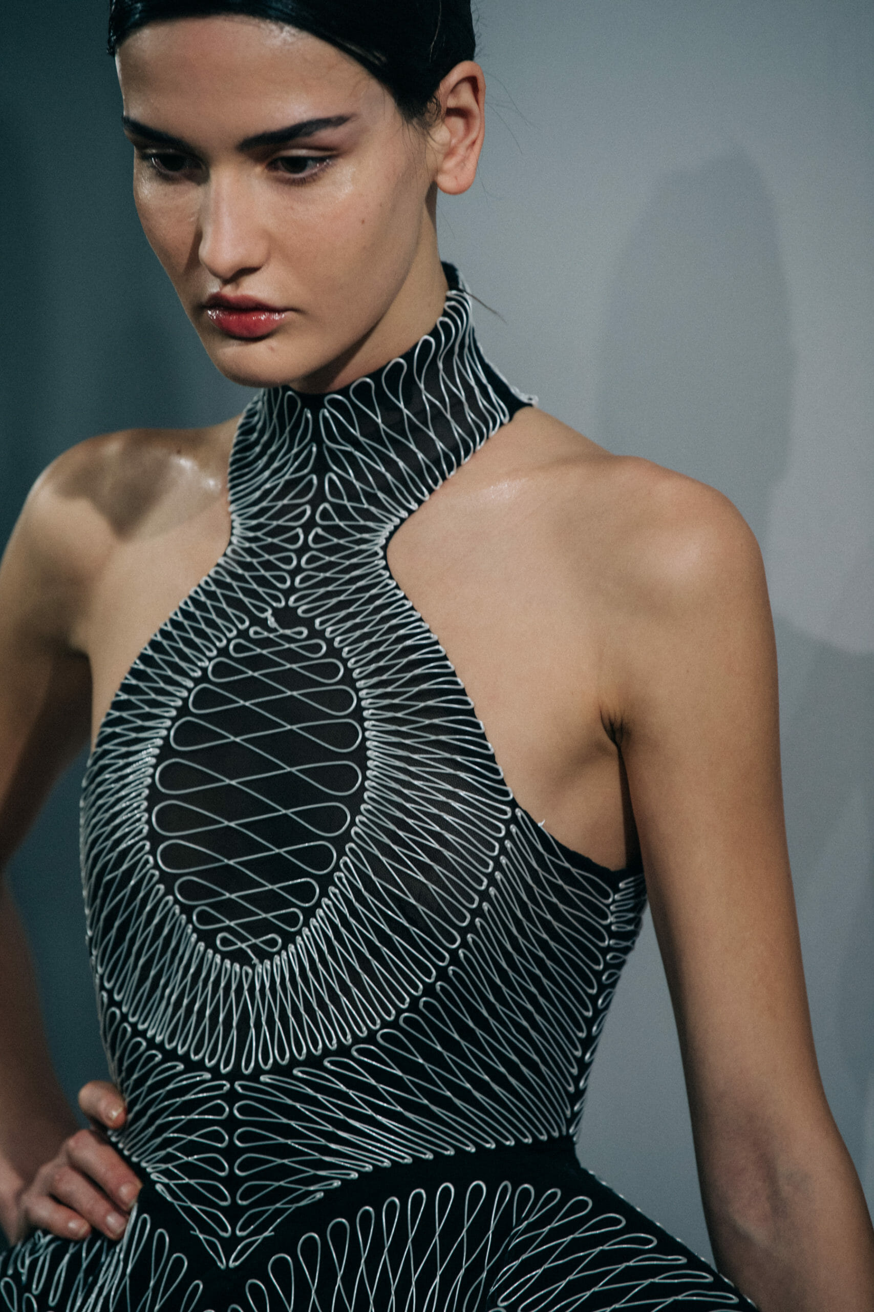 Wearing Iris van Herpen SS20 dress