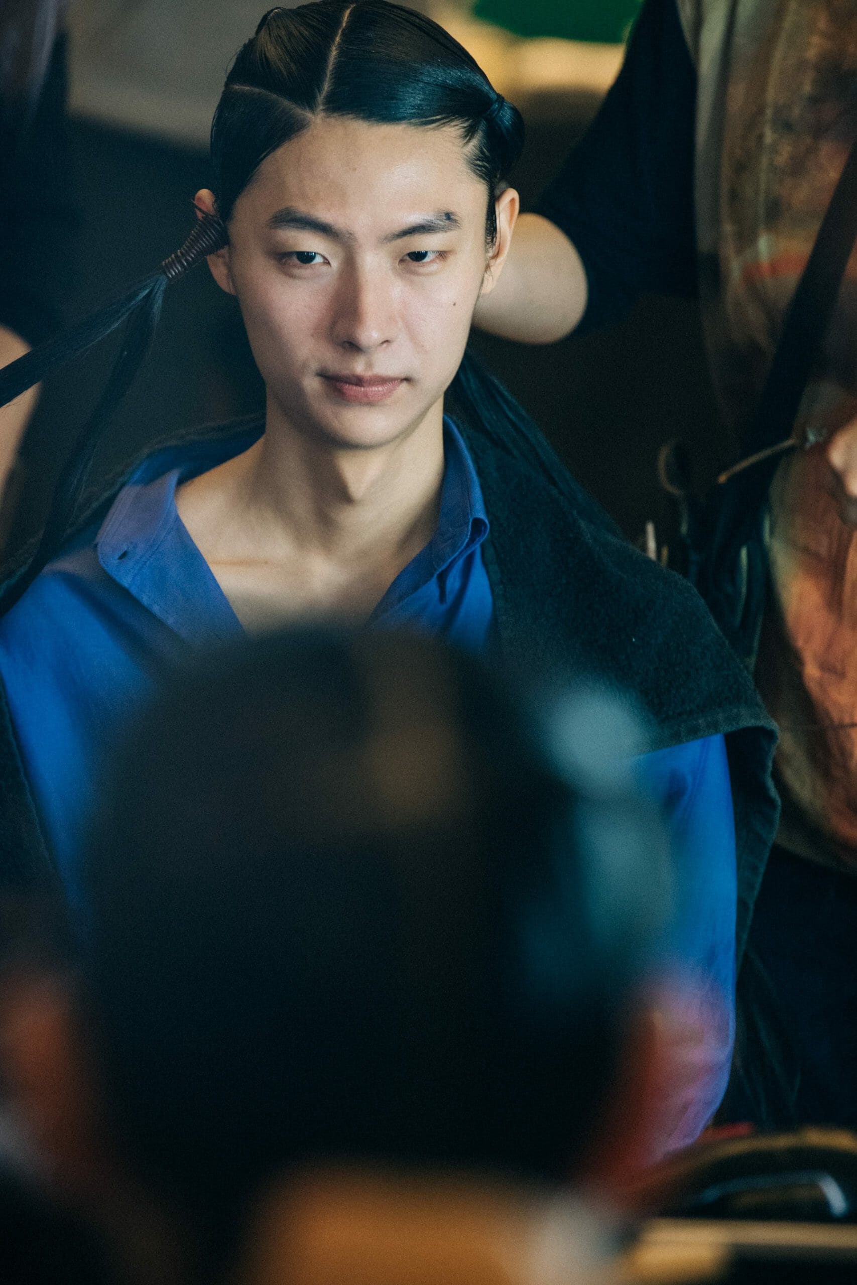 Model in hair and makeup