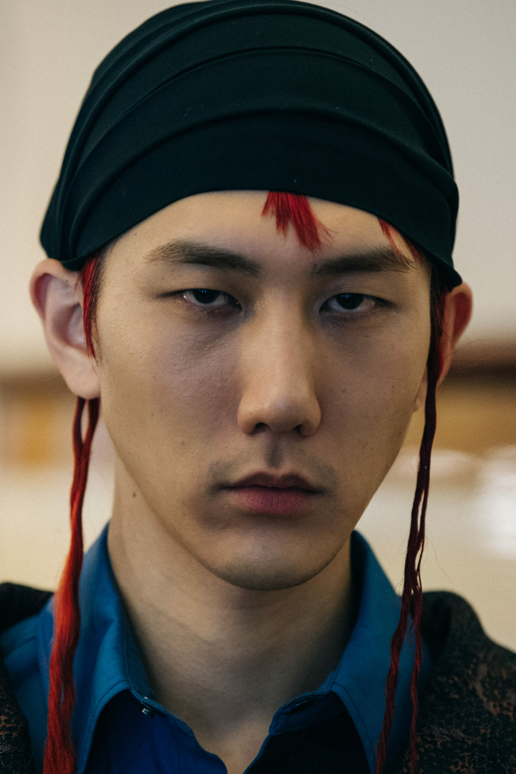 Models wearing hats at Kiko Kostadinov