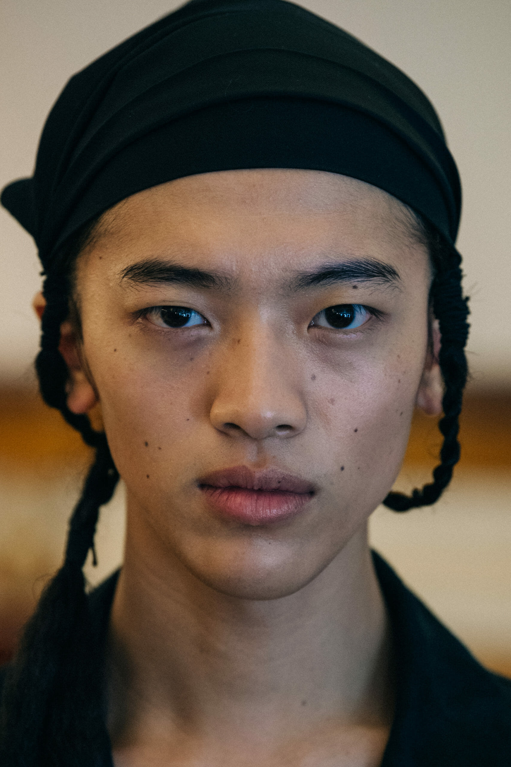 Models wearing hats at Kiko Kostadinov
