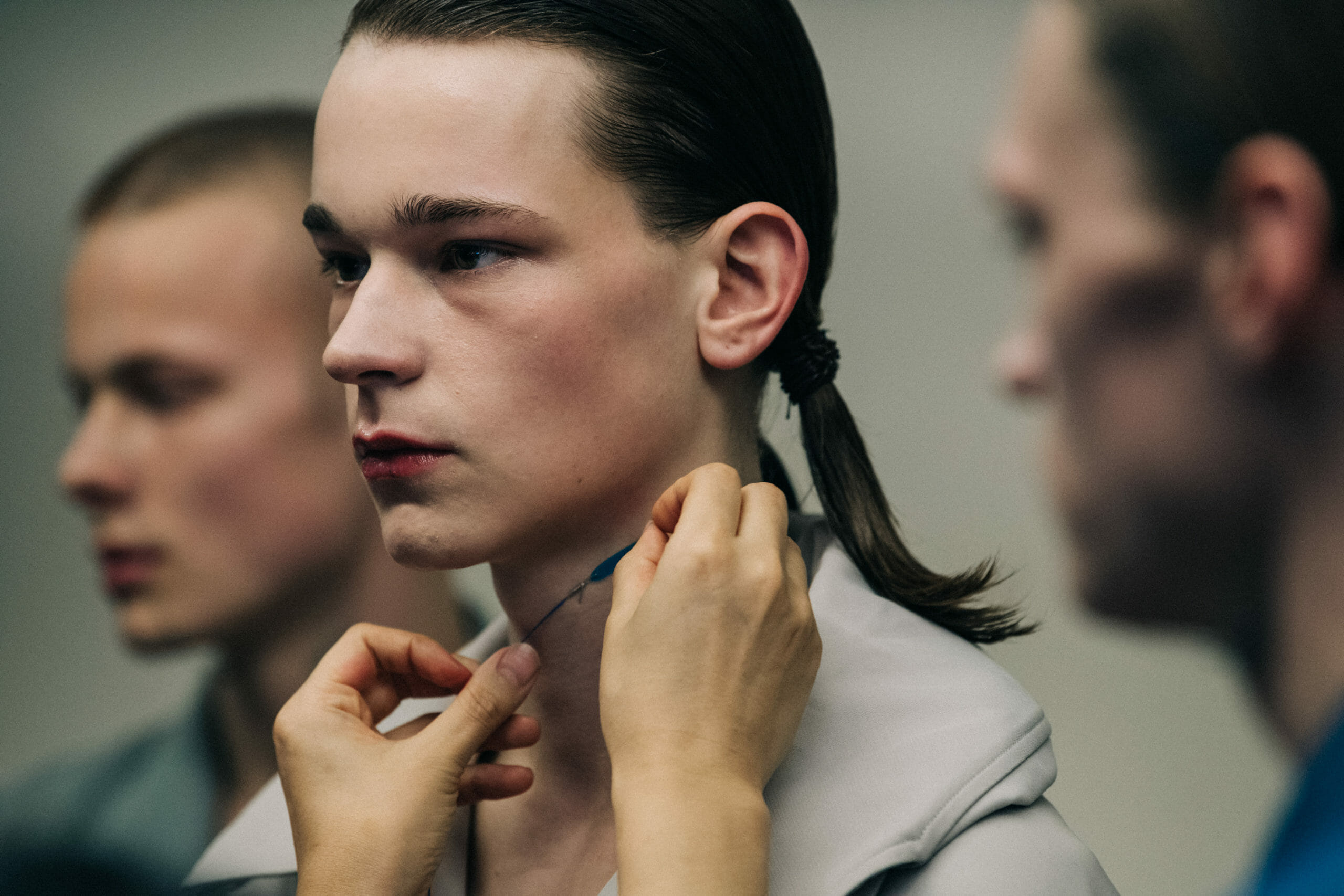 Model in hair and makeup