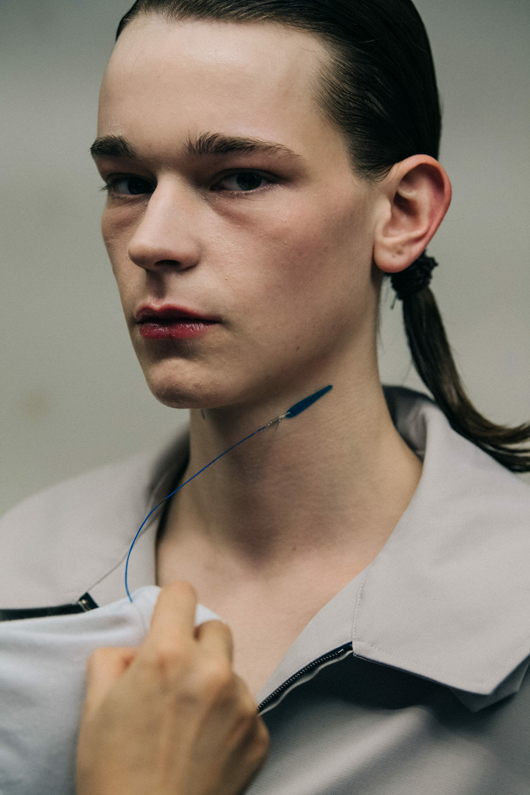Model in hair and makeup