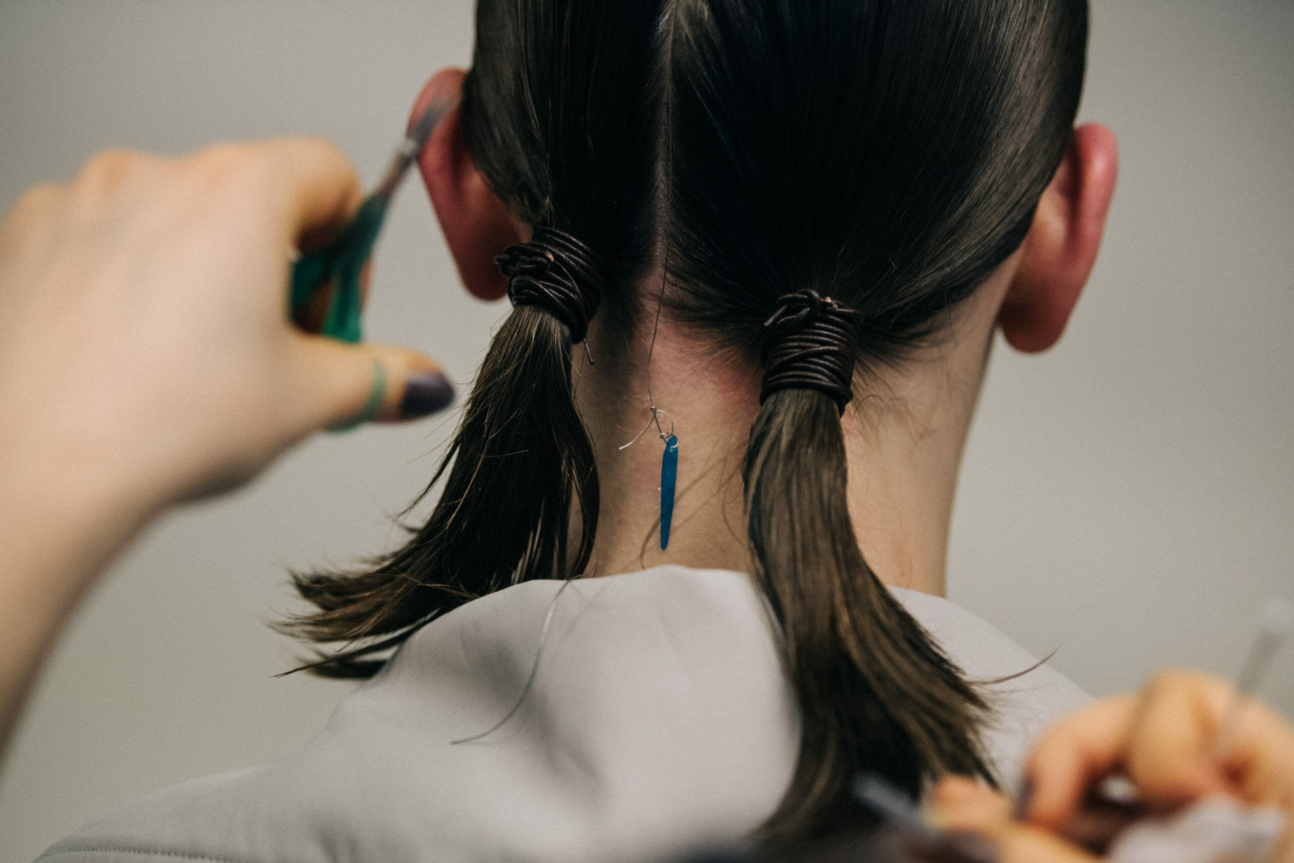 Model in hair and makeup