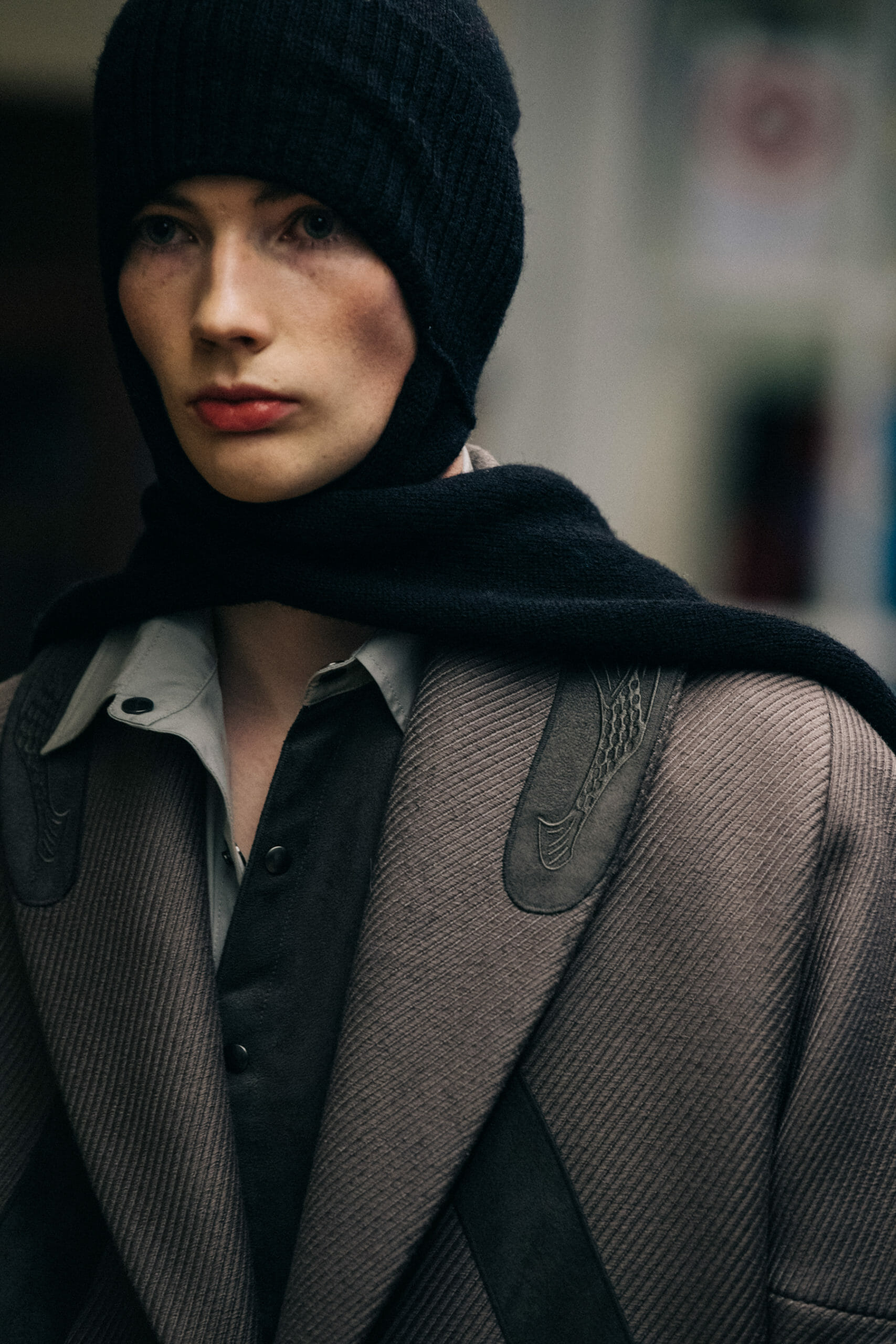 Models wearing hats at Kiko Kostadinov