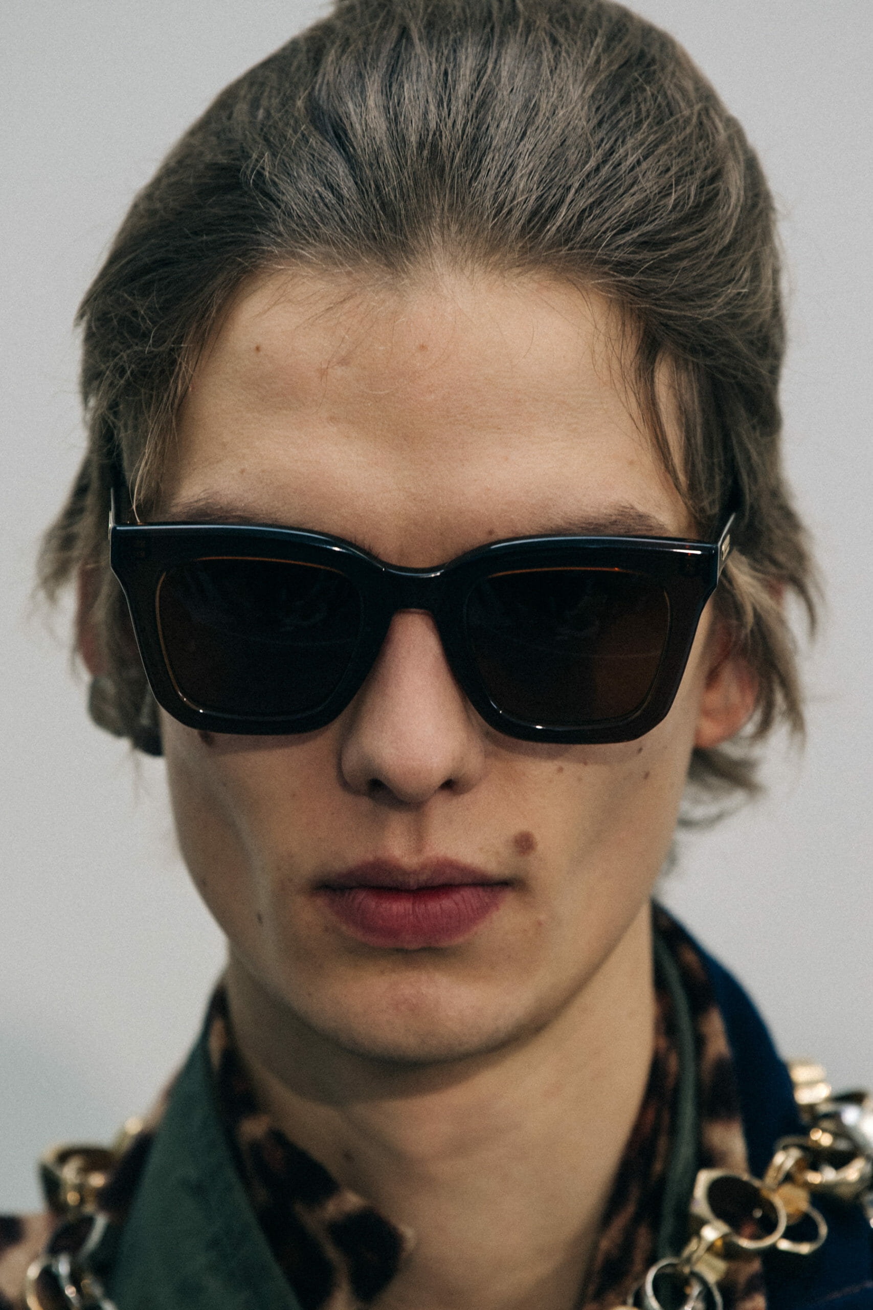 Model wearing pattern at Sacai