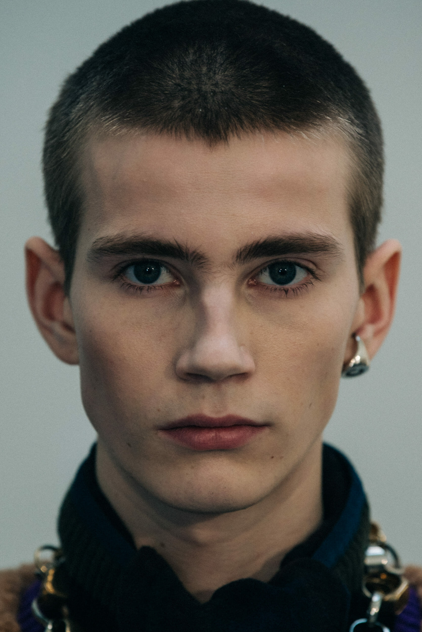 Models wearing Sacai chains