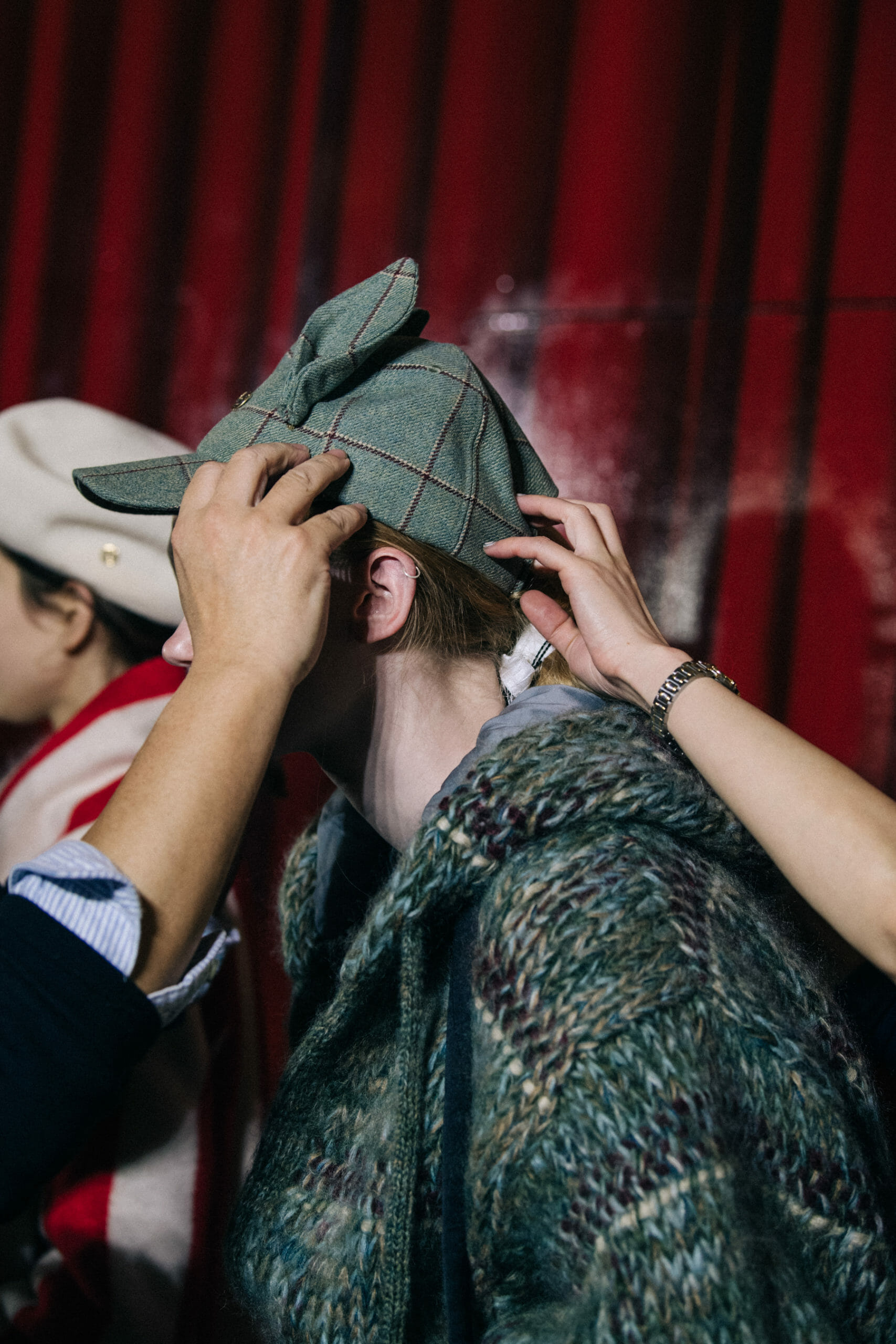 Models wearing wool outfits