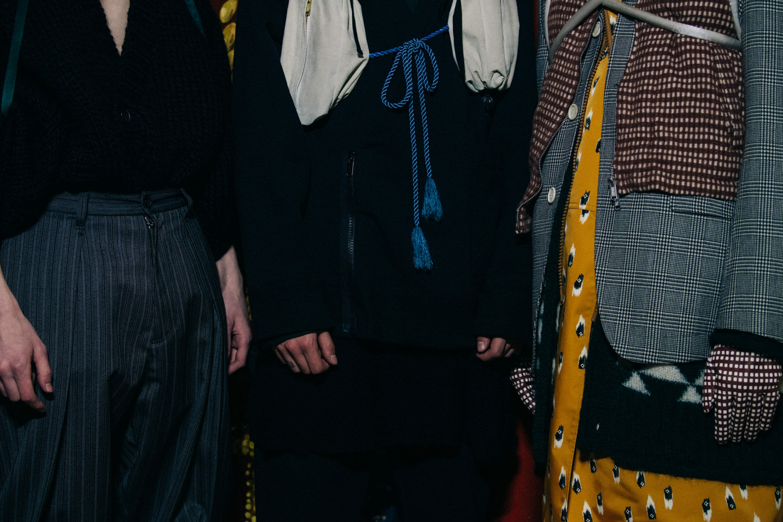 Models wearing wool outfits