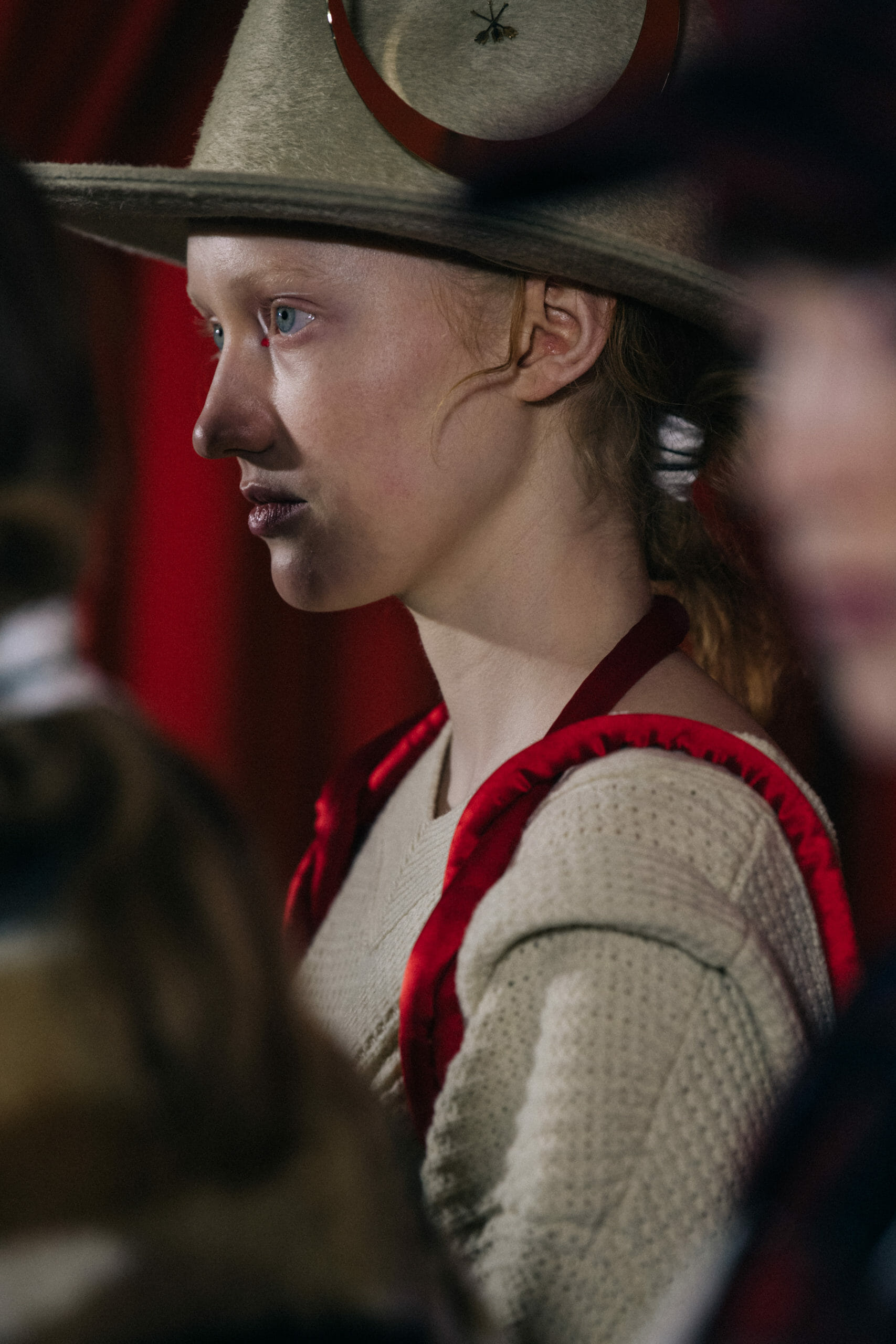 Models wearing Undercover hats