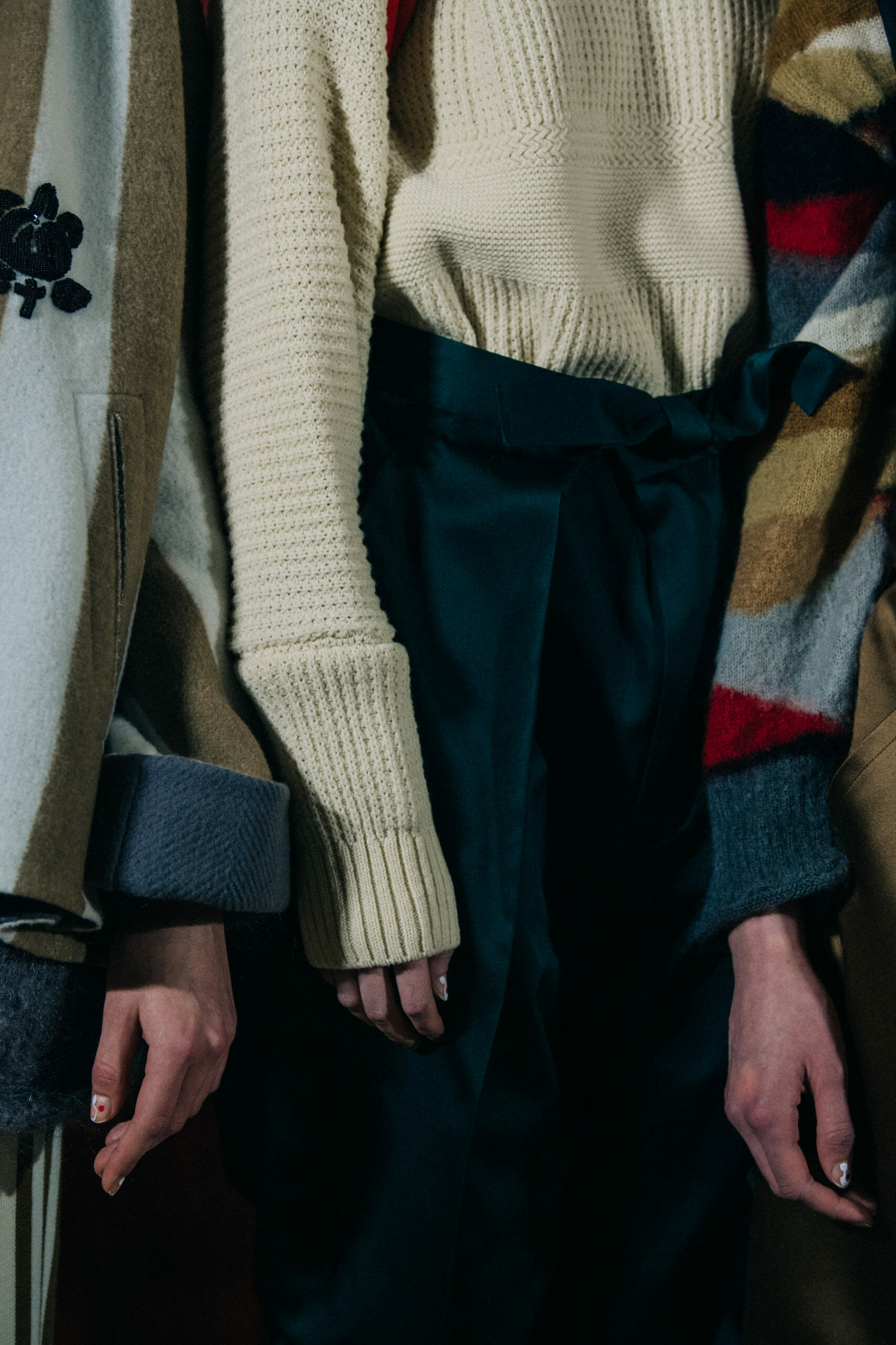Models wearing wool outfits