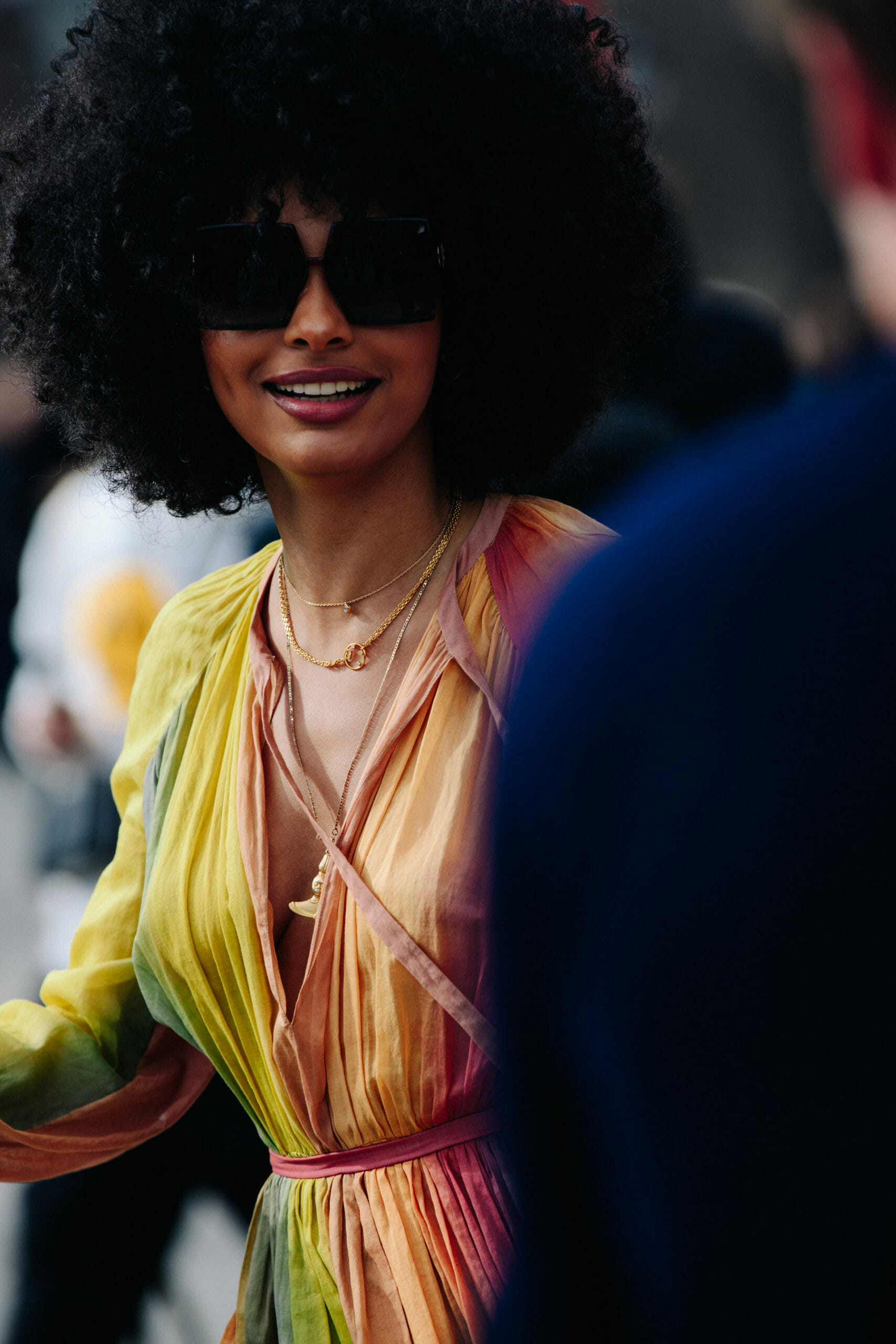 Woman wearing Christian Dior