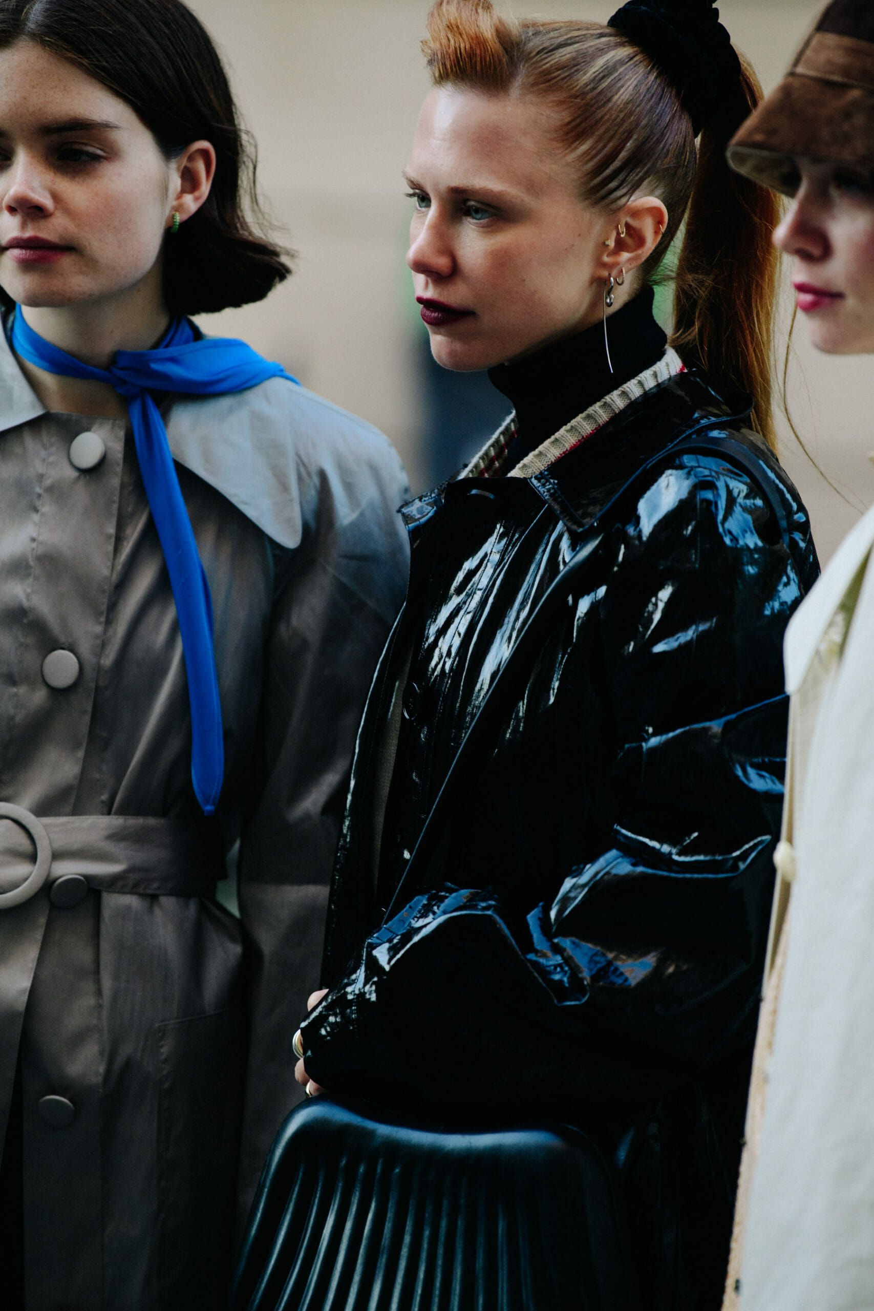 Bloggers wearing winter coats
