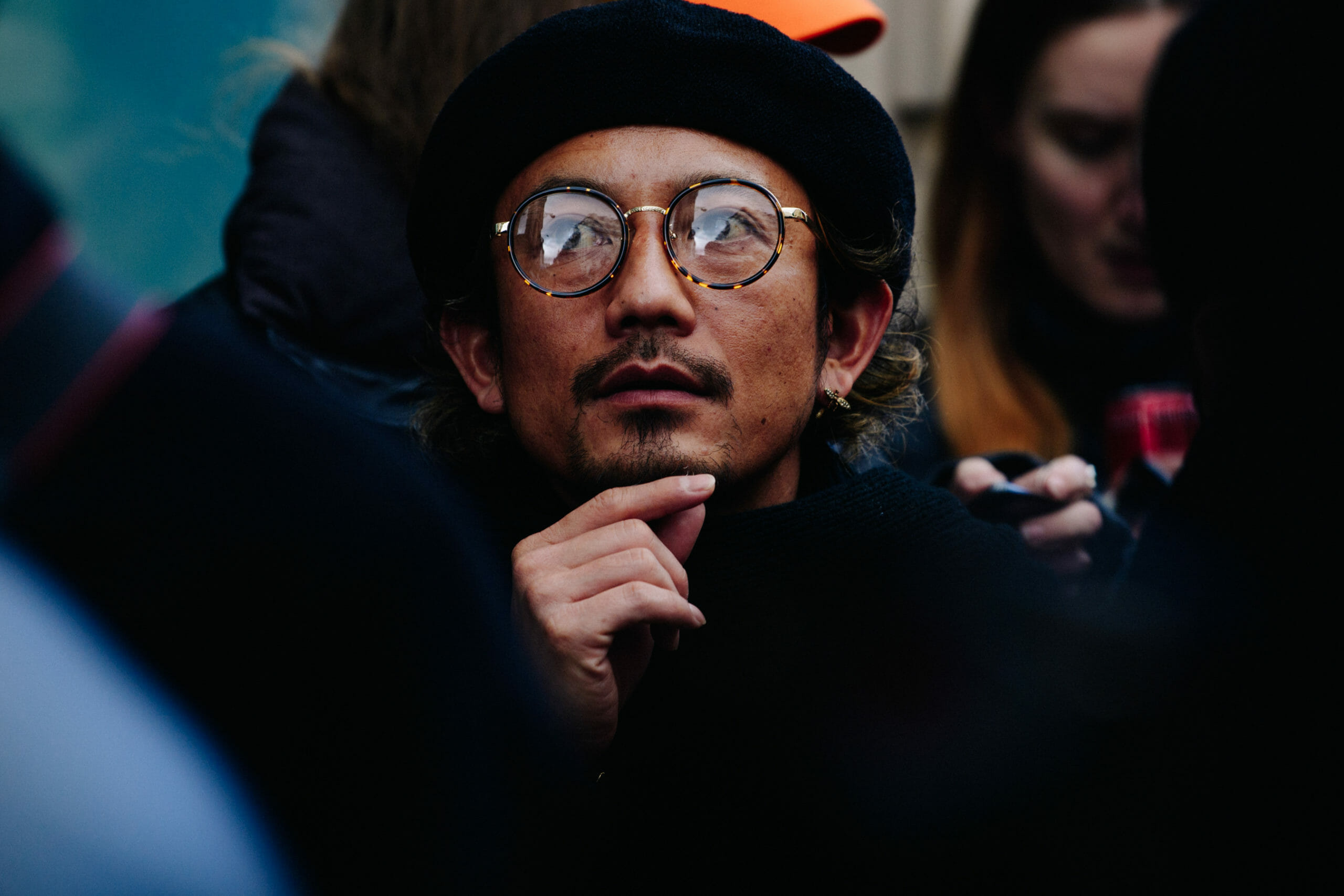 Man wearing beret
