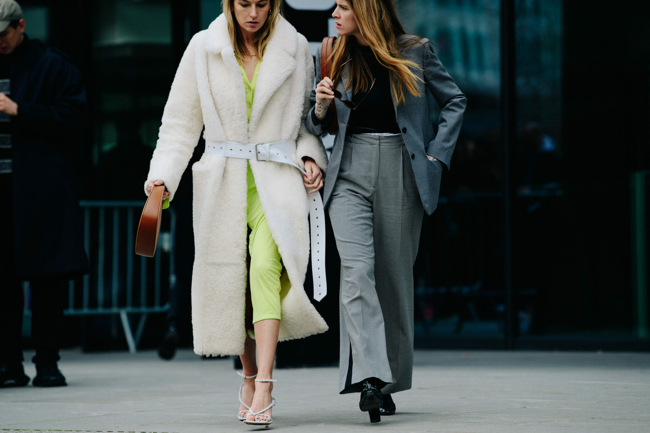 Women wearing long coats