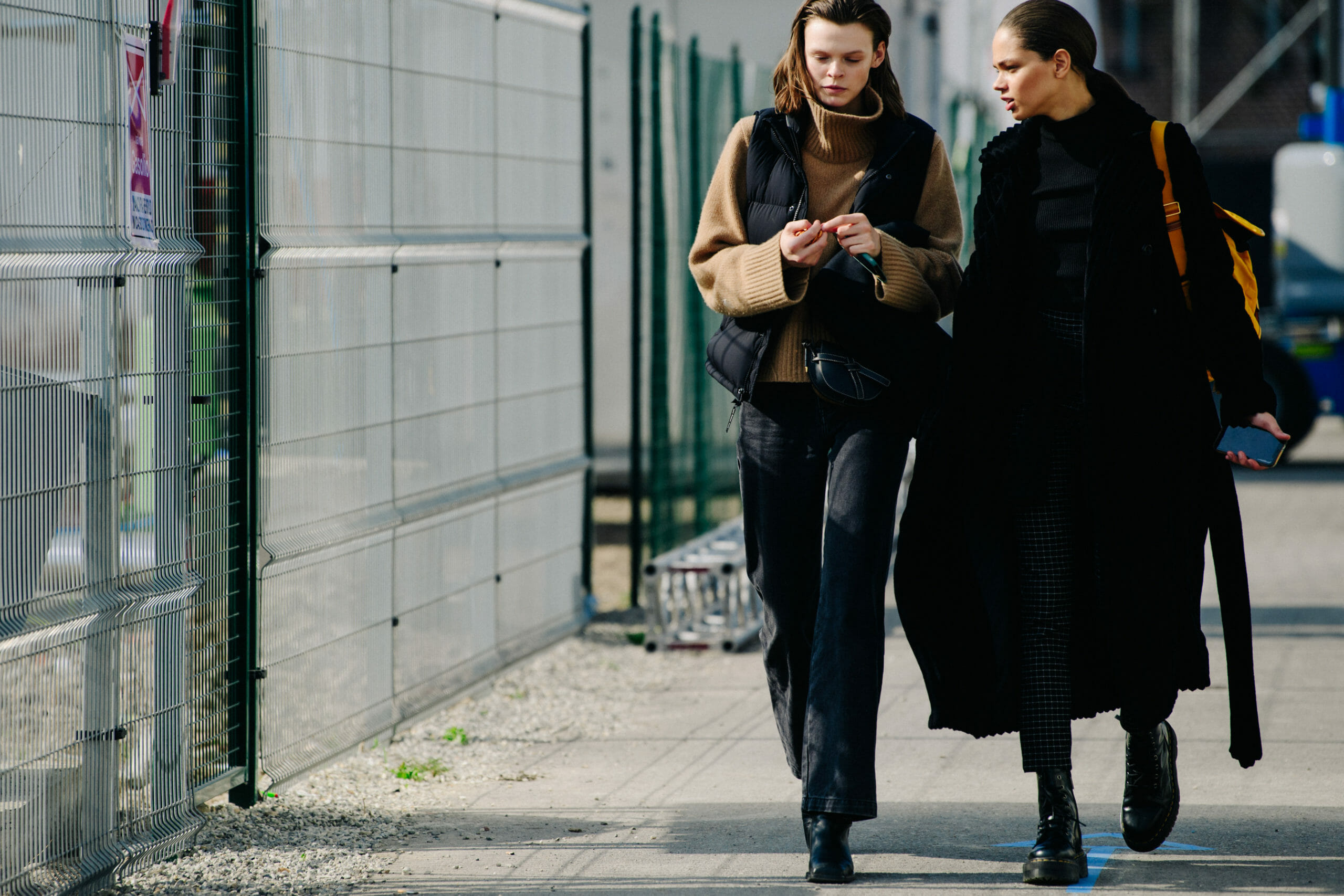 Models wearing thick layers