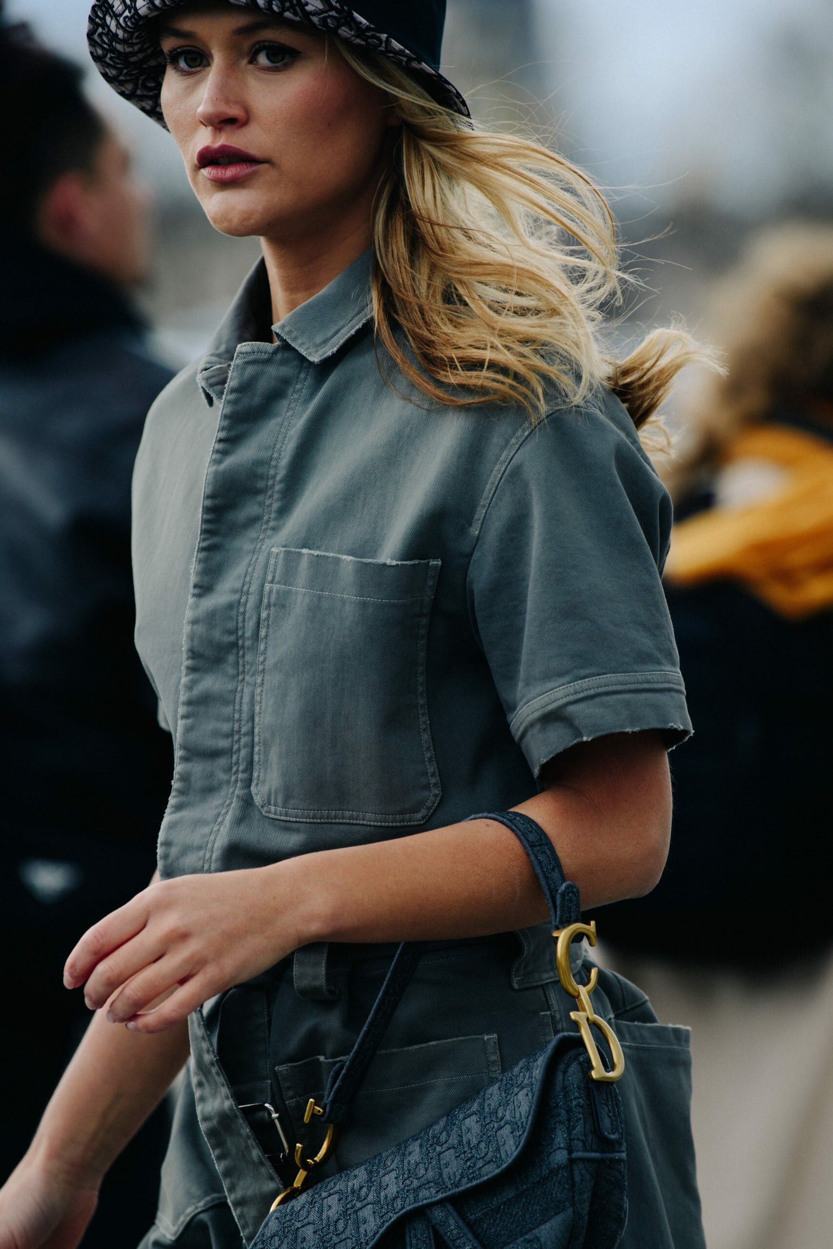 Woman wearing Christian Dior