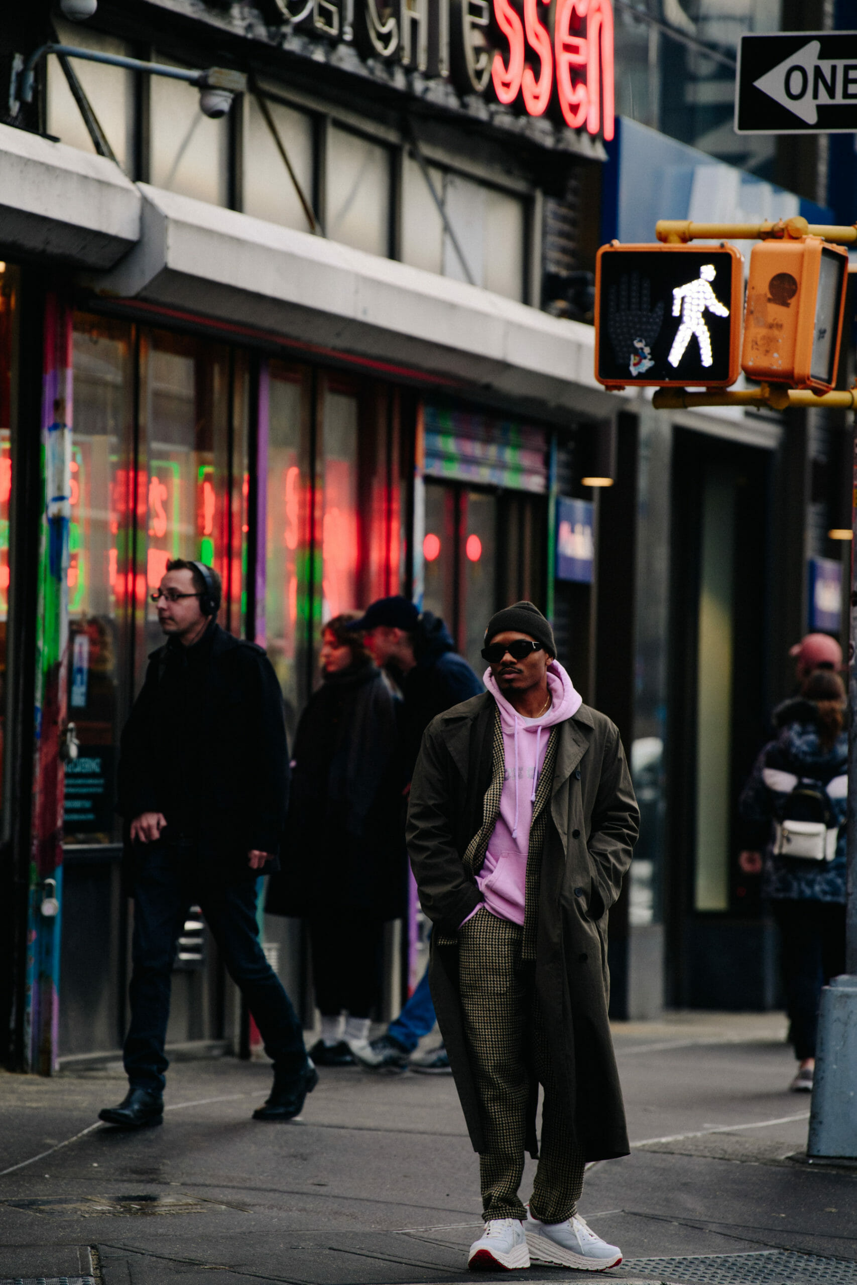 Man wearing UGG sneakers