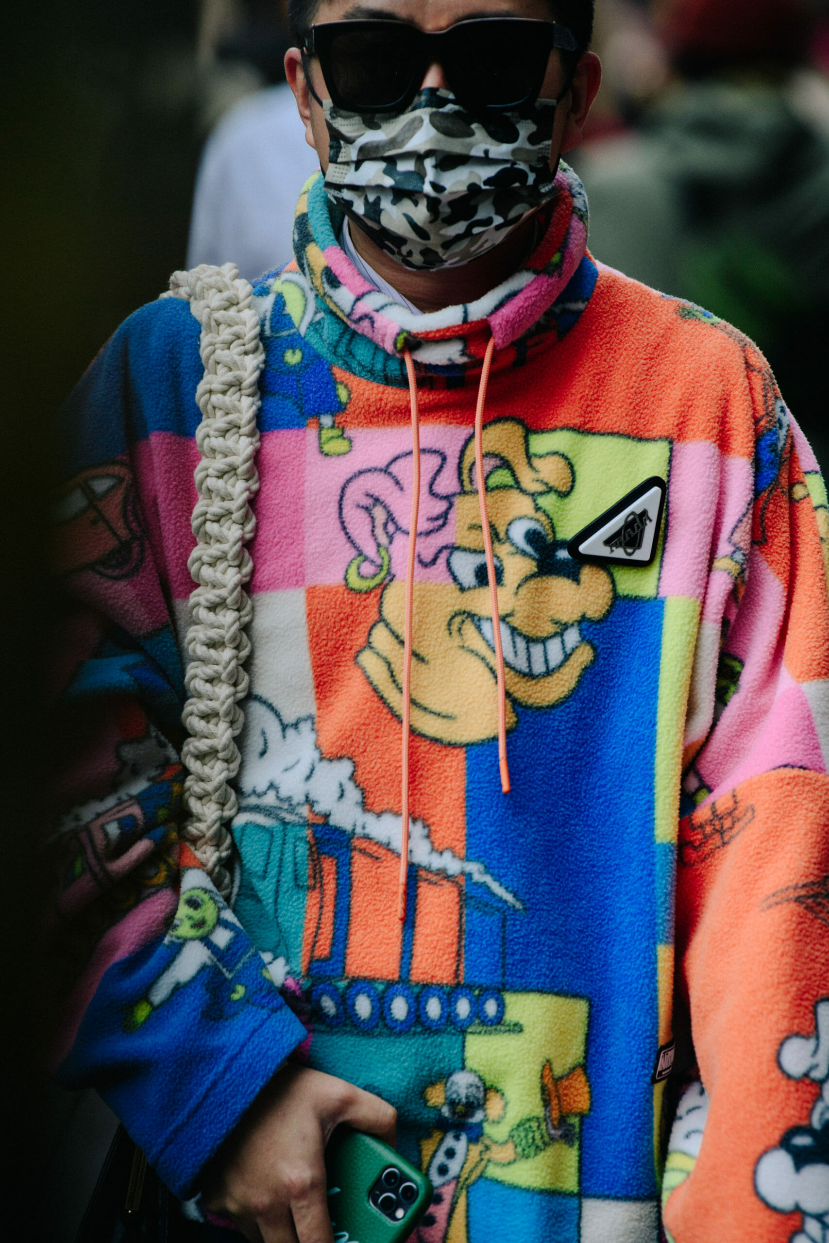 Man wearing face mask