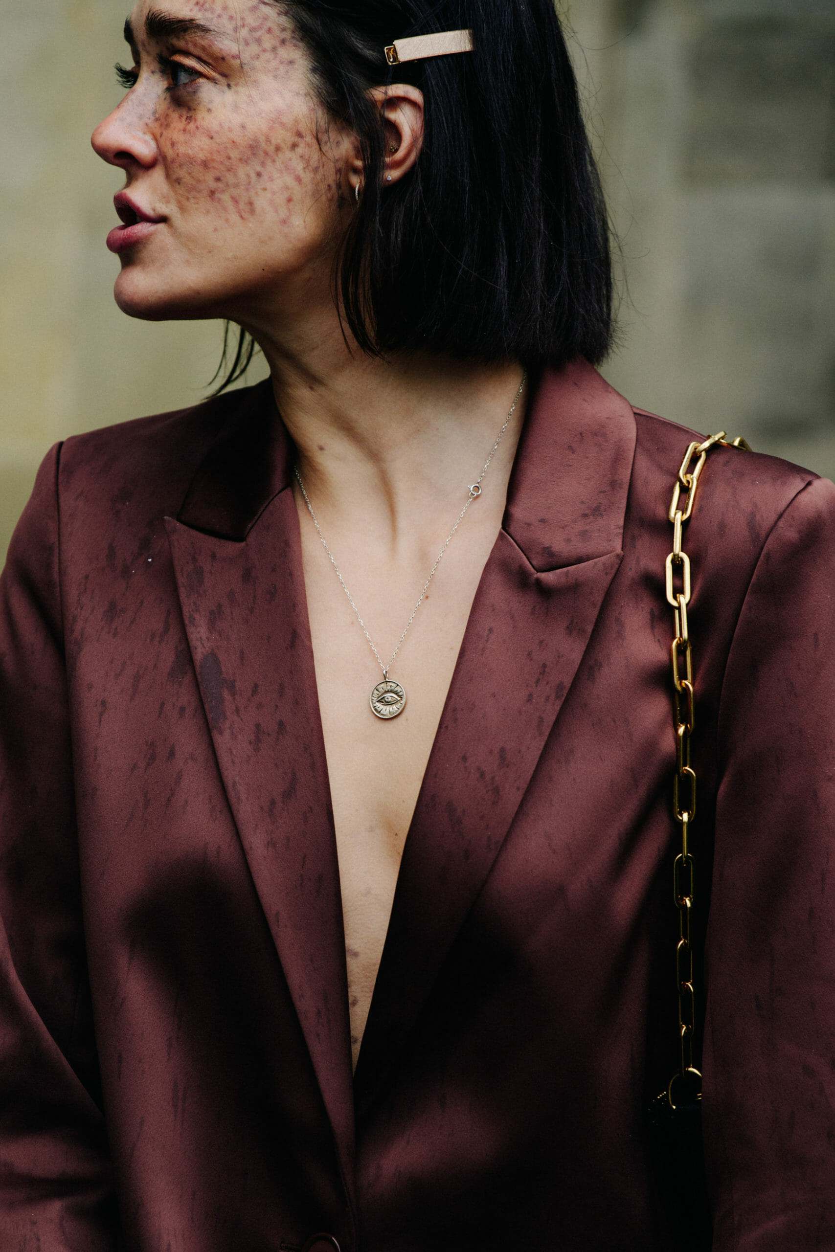 French model wearing blazer