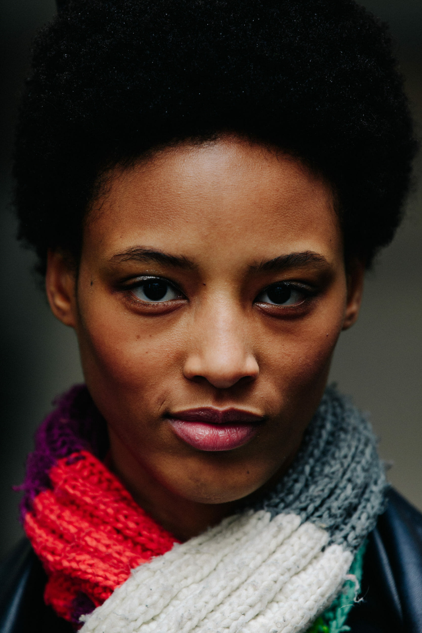 Model with afro hair